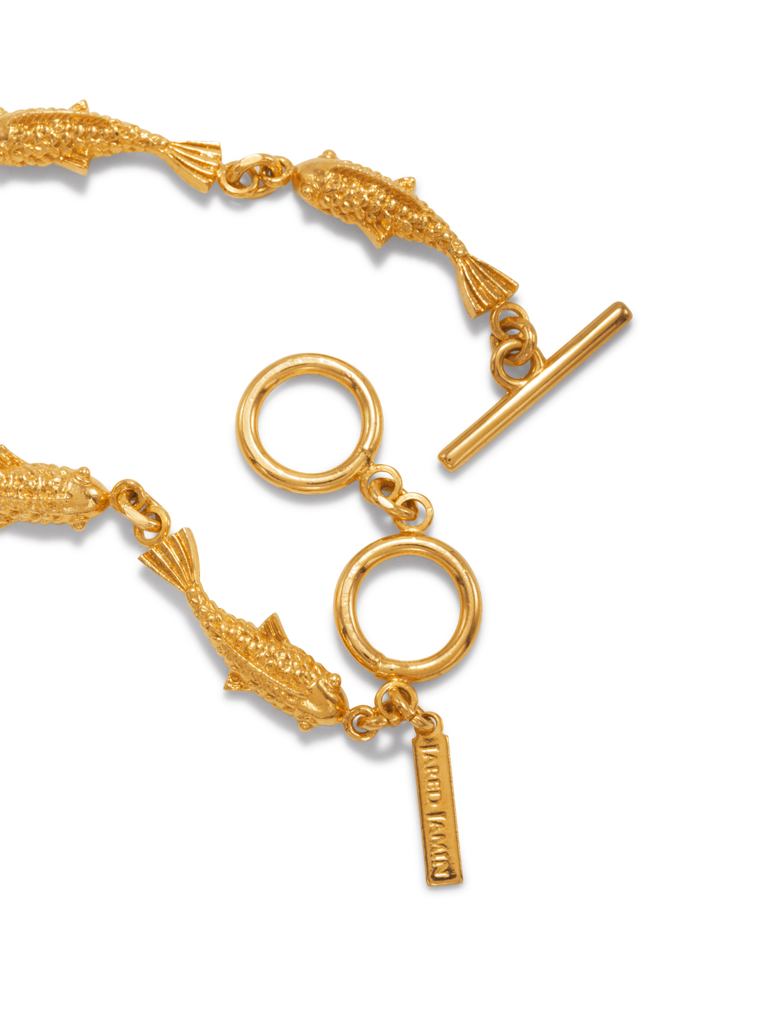 Playing Koi Gold Link Bracelet-Bracelets-JAREDJAMIN Jewelry Online-JAREDJAMIN - Fashion Jewelry & Accessories