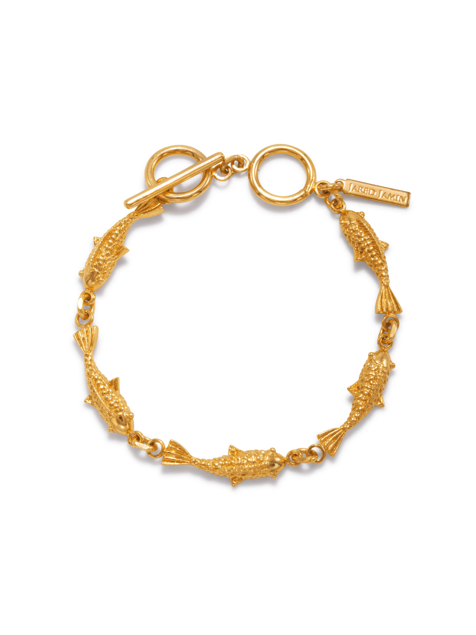 Playing Koi Gold Link Bracelet-Bracelets-JAREDJAMIN Jewelry Online-JAREDJAMIN - Fashion Jewelry & Accessories