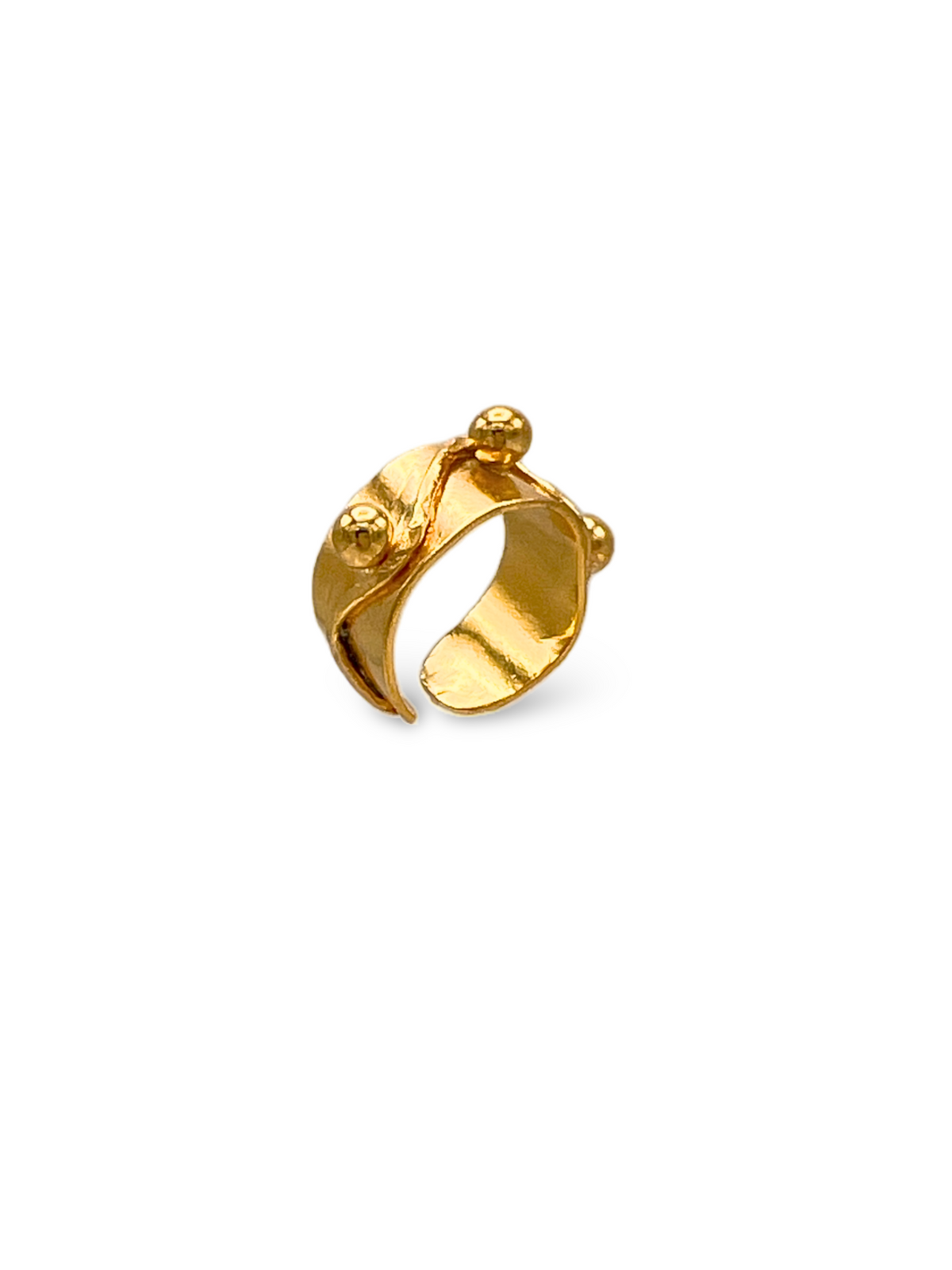 Gold Chivalry Ring-Womens rings-JAREDJAMIN Jewelry Online-JAREDJAMIN - Fashion Jewelry &amp; Accessories