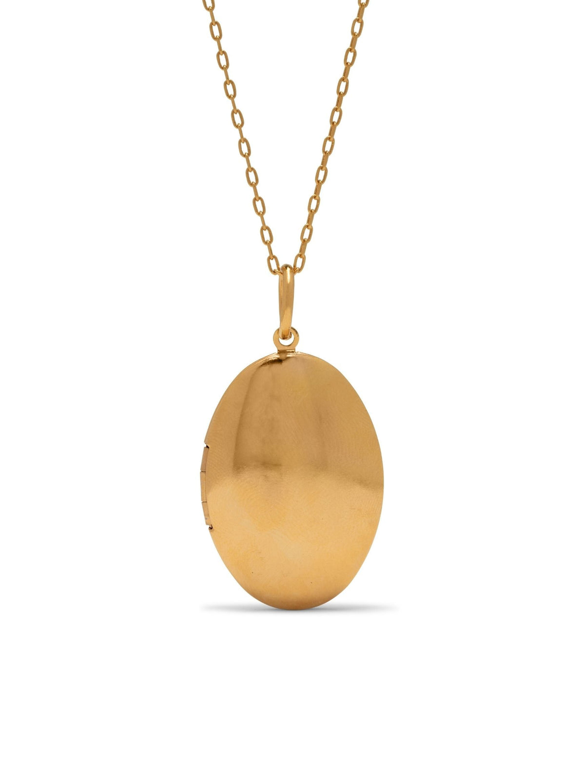 Gold Smooth Necklace Pendant Locket-Pendant Charms-JAREDJAMIN Jewelry Online-JAREDJAMIN