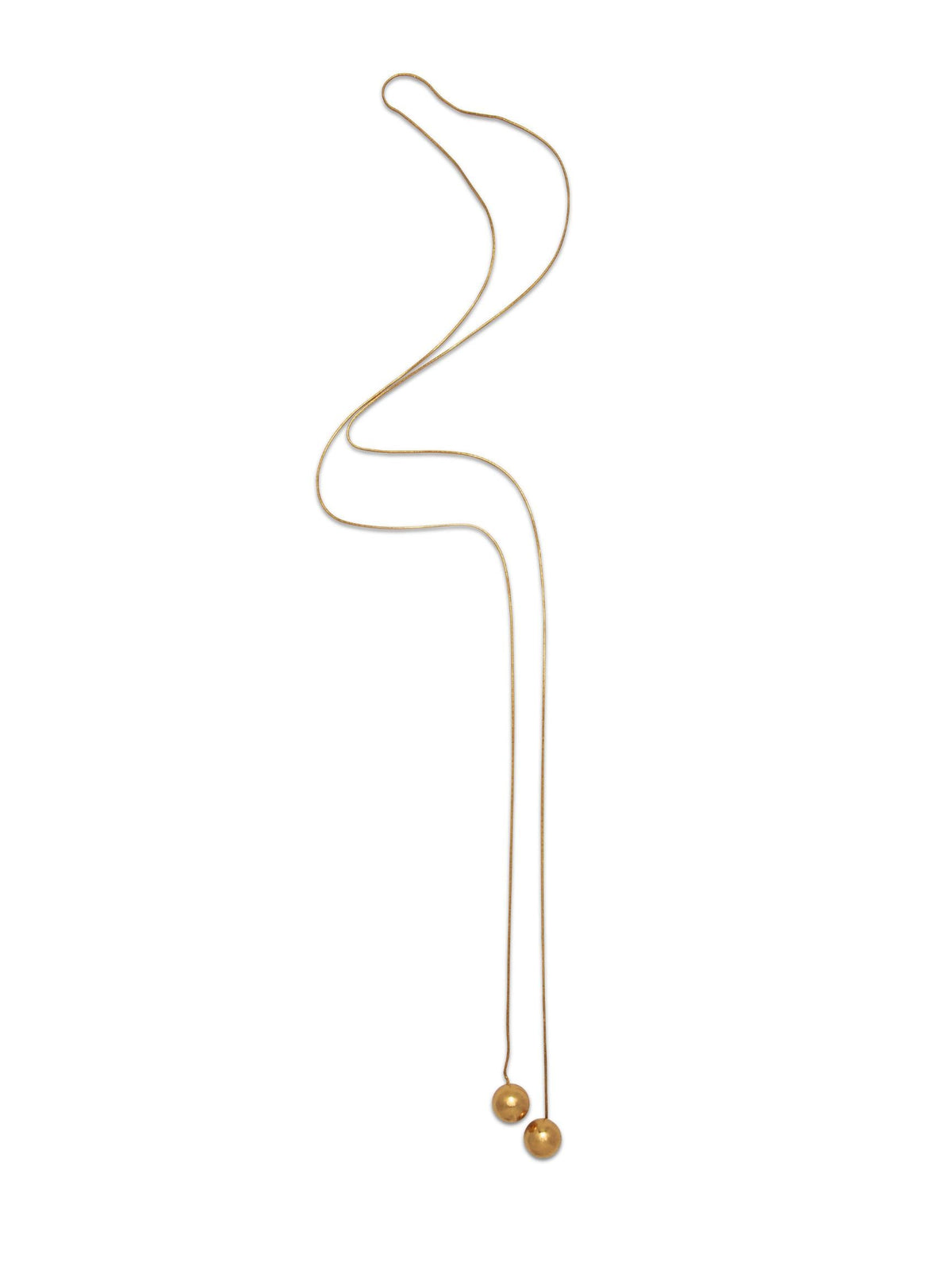 Gold Orbita Lariat Necklace-Necklaces-JAREDJAMIN Jewelry Online-JAREDJAMIN