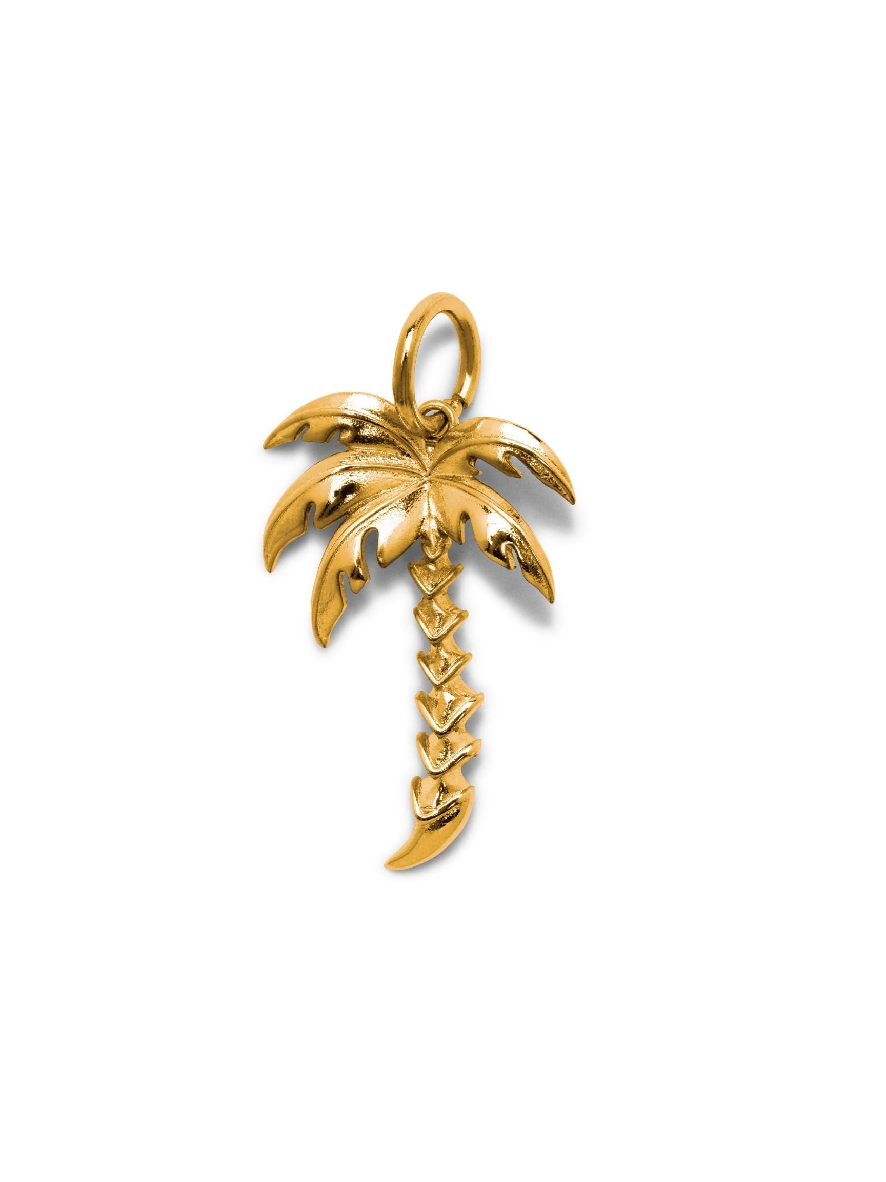 Gold Palm Necklace Pendant Charm-Pendant Charms-JAREDJAMIN Jewelry Online-JAREDJAMIN