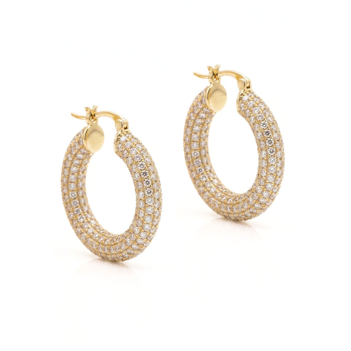 High-resolution studio product shot of the pair of Cressida Crescent Dangle Earrings displayed flat against a white background, highlighting the black onyx, banded malachite inlay, gold-plated links, and French hooks.