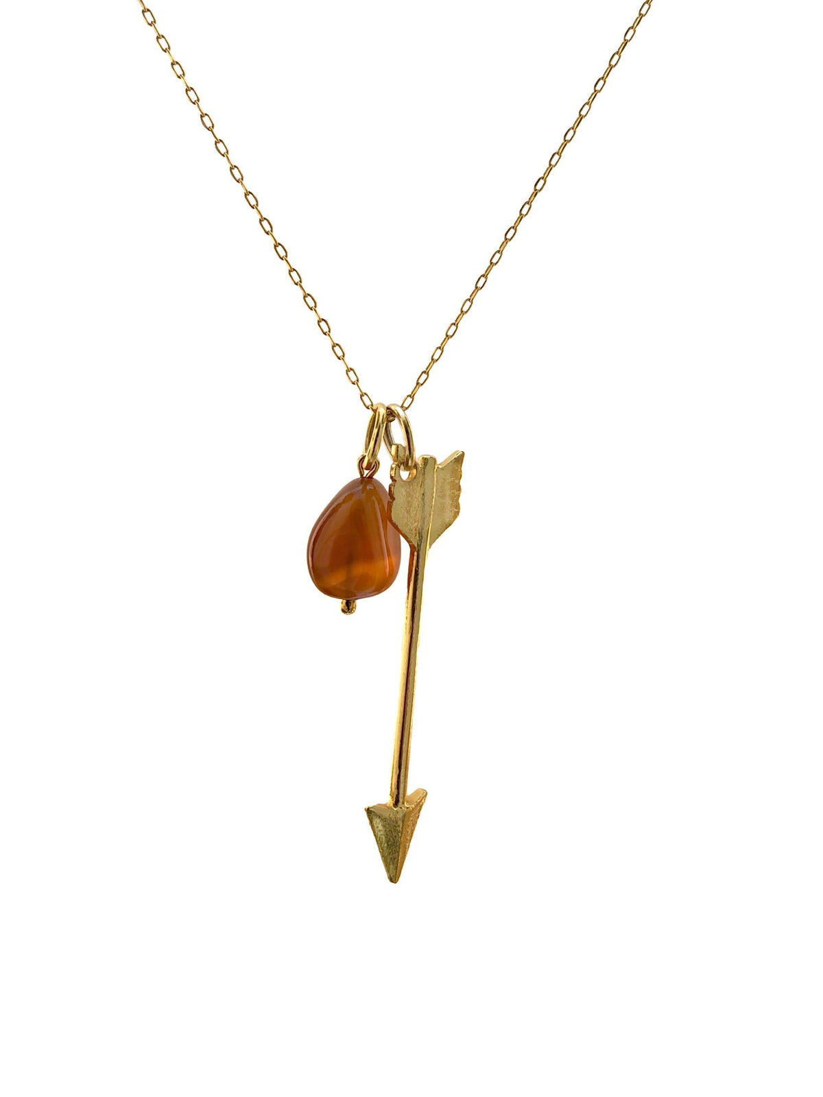 Gold Arrow Necklace Pendant Charm-Pendant Charms-JAREDJAMIN Jewelry Online-JAREDJAMIN - Fashion Jewelry &amp; Accessories