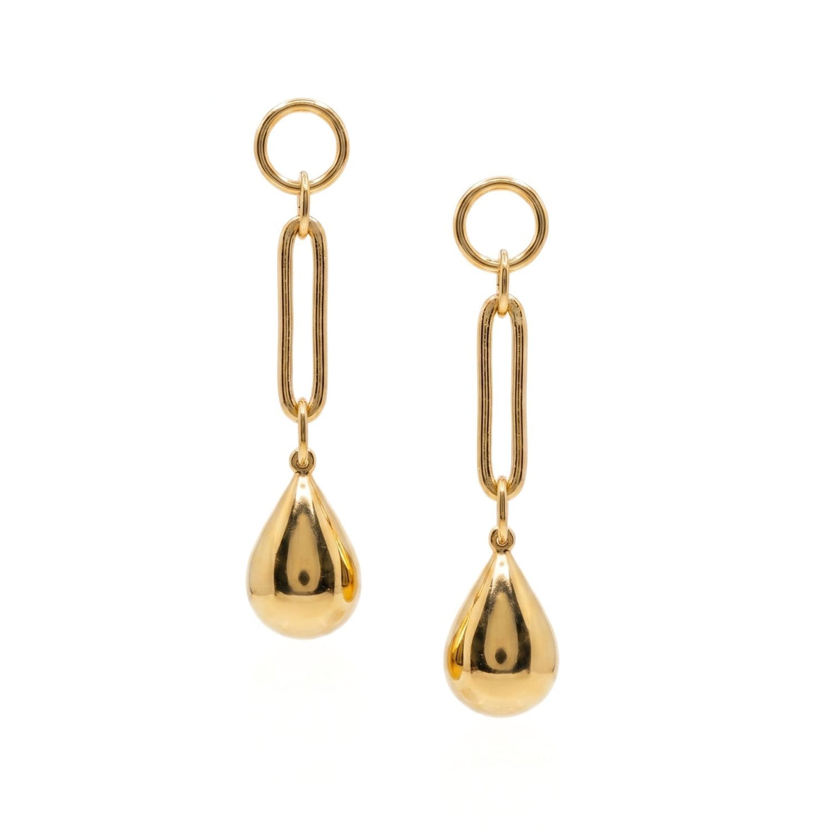 Aura Teardrop Link Earrings