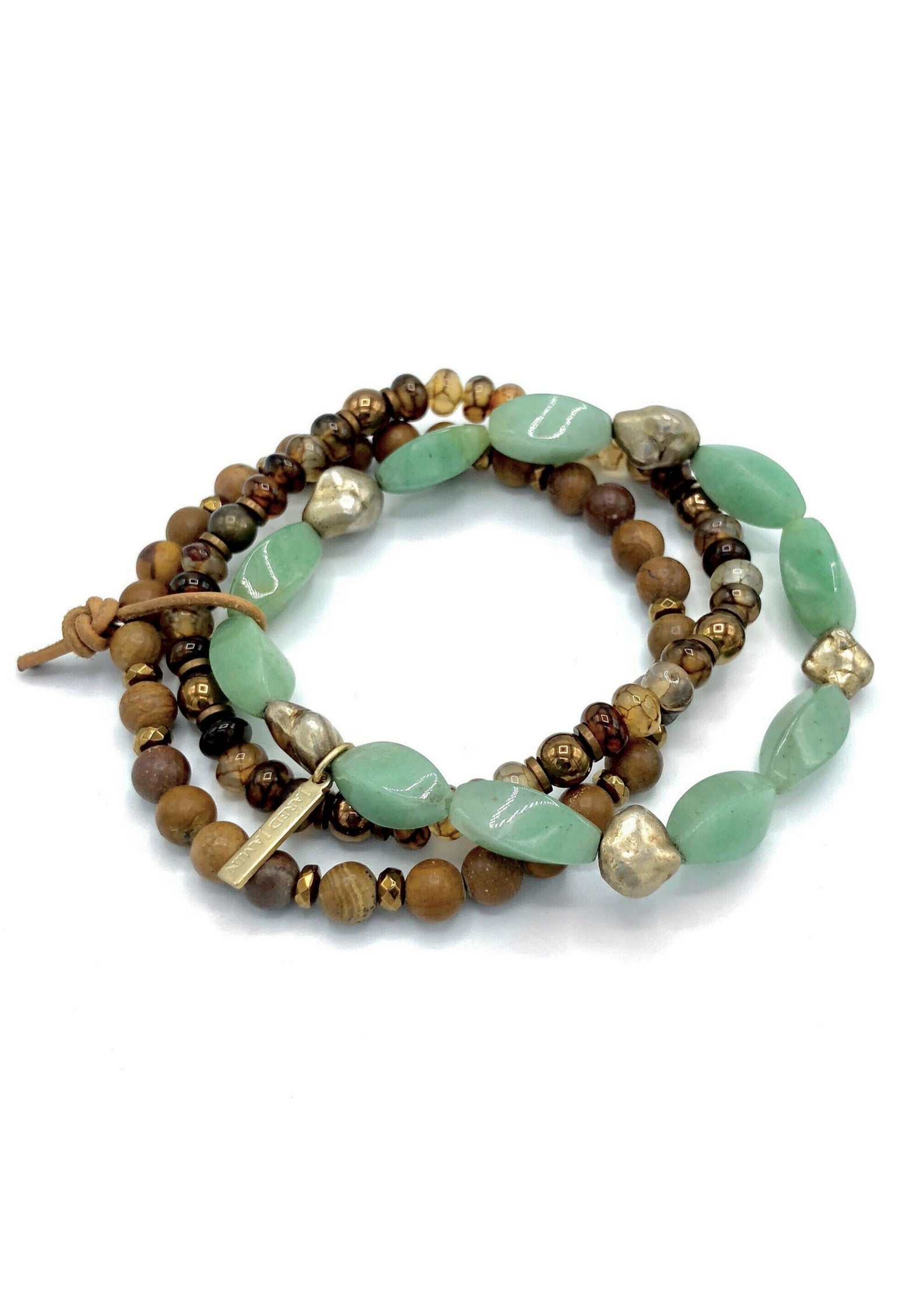 Aventurine Hunter Bracelet Set-Bracelets-JAREDJAMIN Jewelry Online-JARED JAMIN