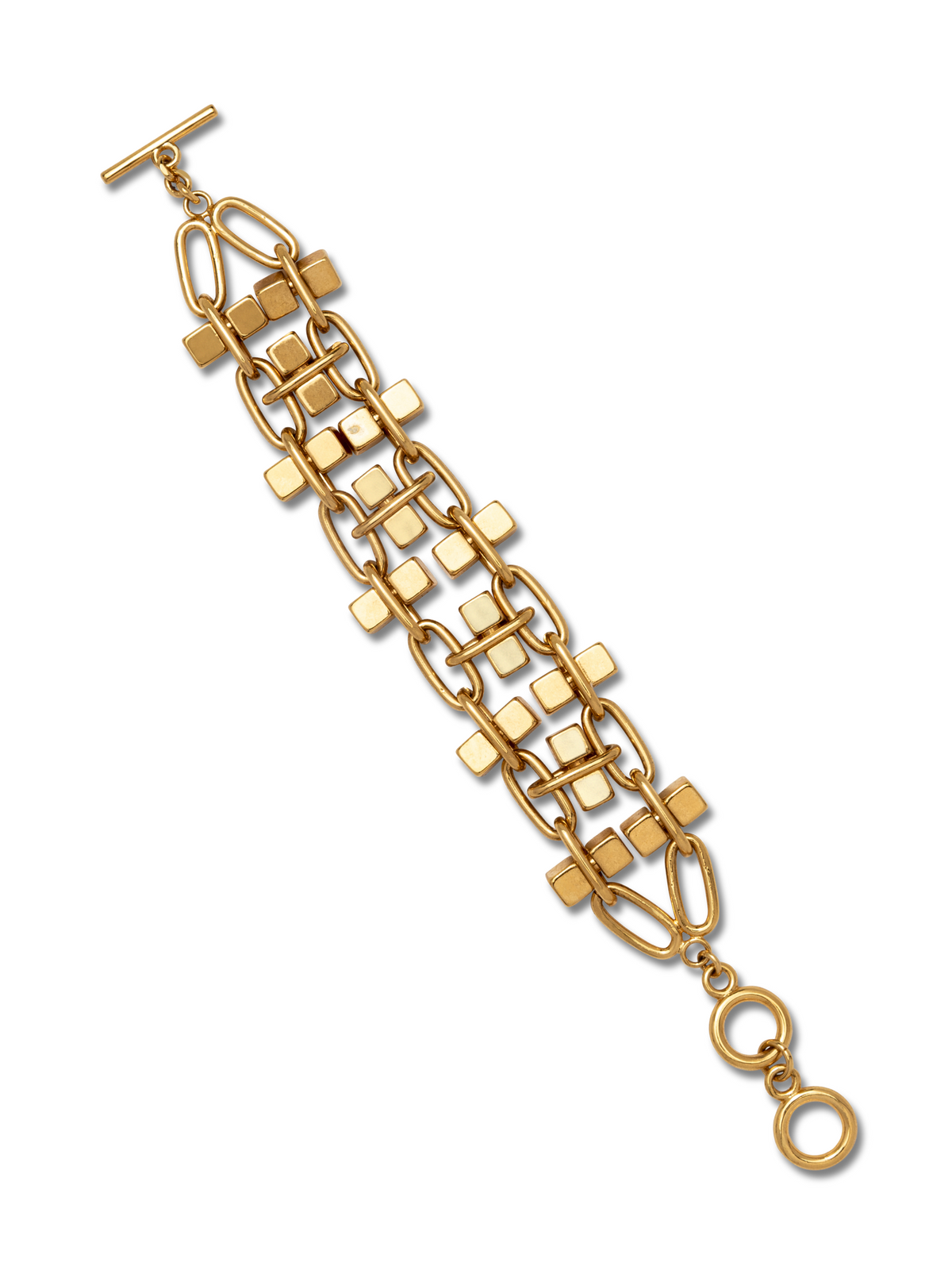 Blockbuster Gold Chain Wider Bracelet-Bracelets-JAREDJAMIN Jewelry Online-JAREDJAMIN - Fashion Jewelry &amp; Accessories