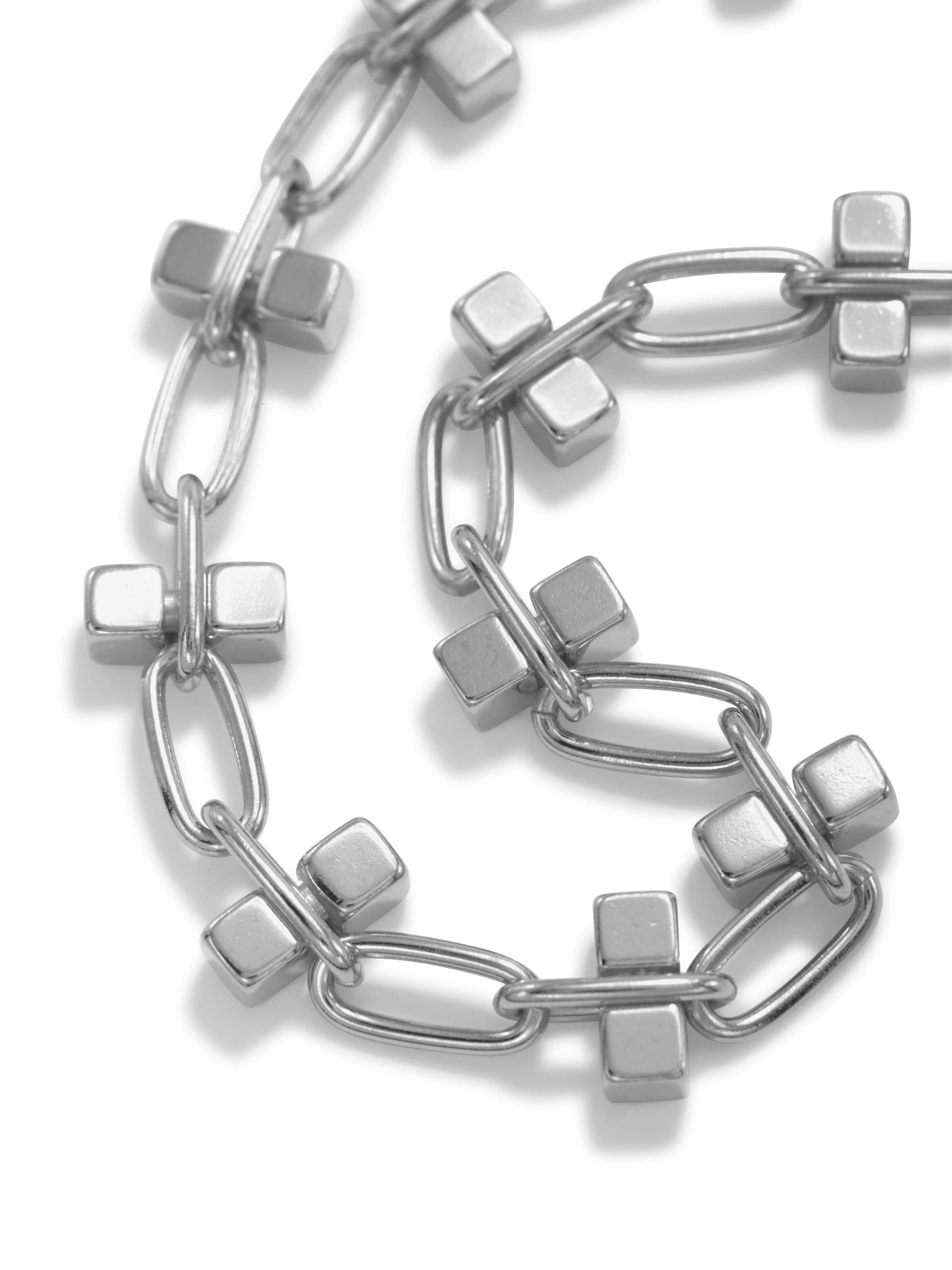 Blockbuster Silver Chain Collier Necklace-Necklaces-JAREDJAMIN Jewelry Online-JAREDJAMIN