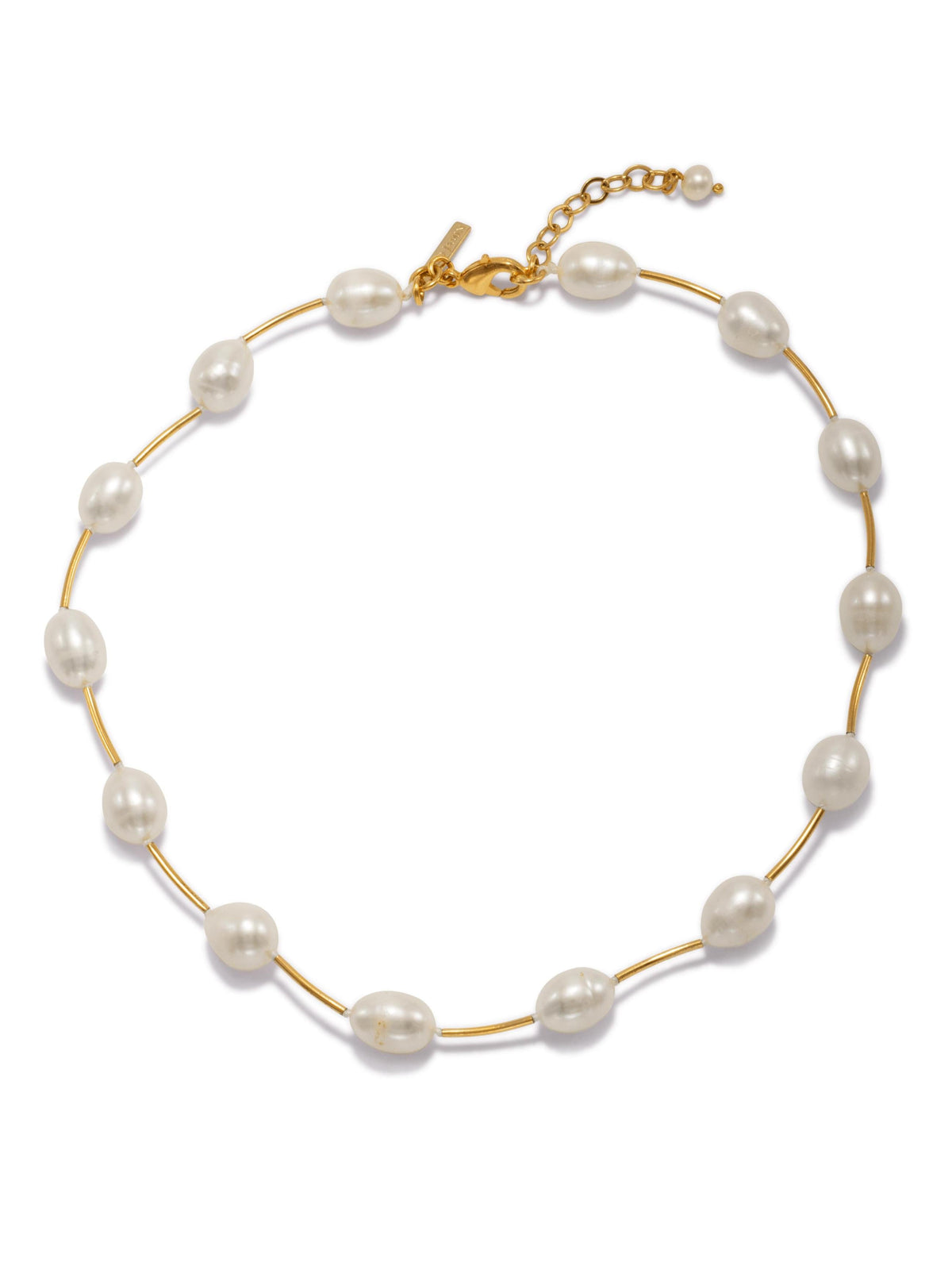 Claire Pearl and Gold Necklace-Necklaces-JAREDJAMIN Jewelry Online-JAREDJAMIN - Fashion Jewelry &amp; Accessories