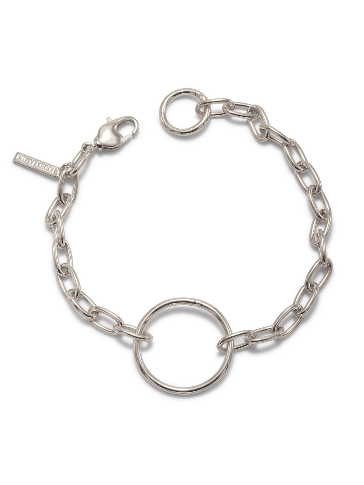 Silver Chain Reaction Ellipse Bracelet-Bracelets-JAREDJAMIN Jewelry Online-JAREDJAMIN