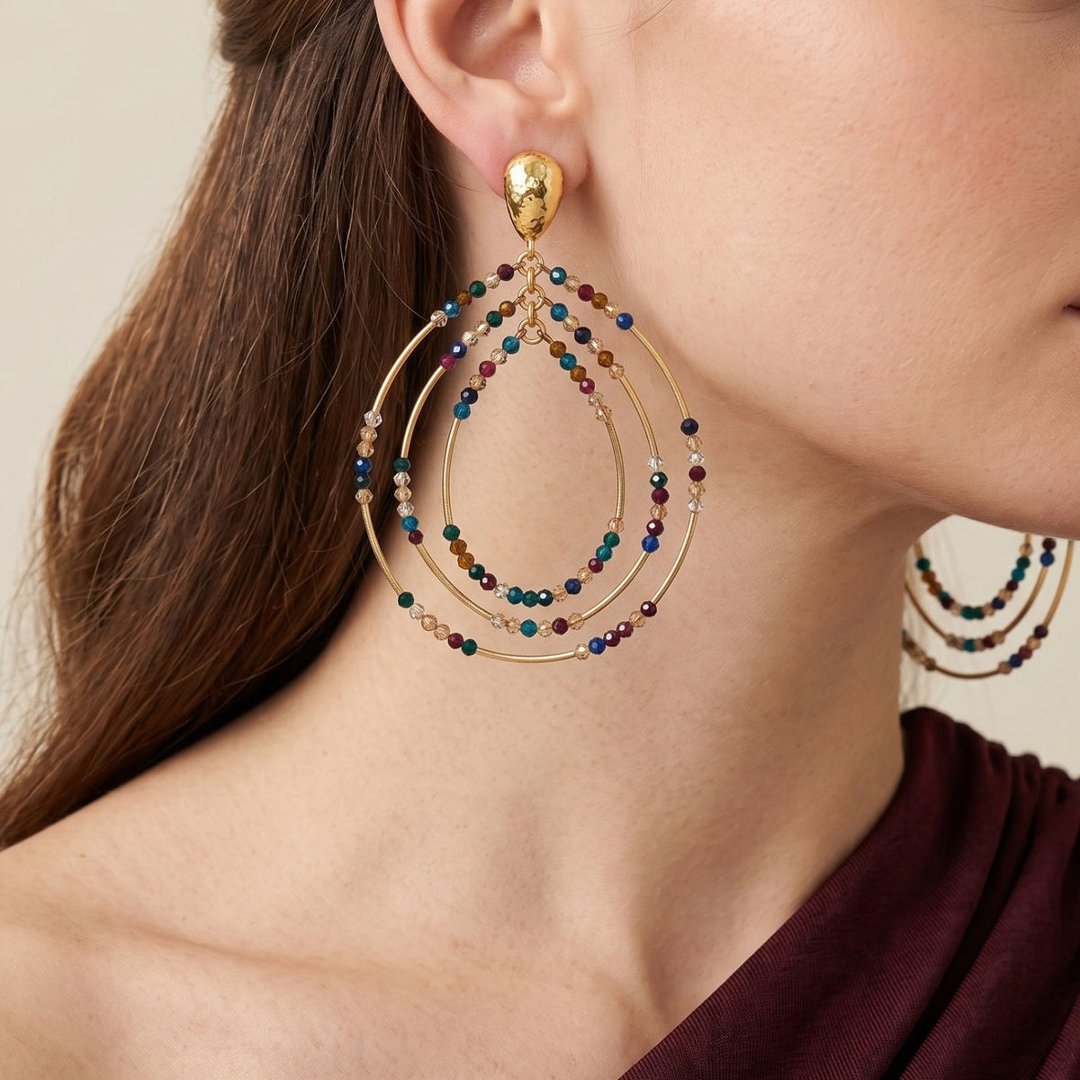 Easy Breezy Multicolor Post Earrings