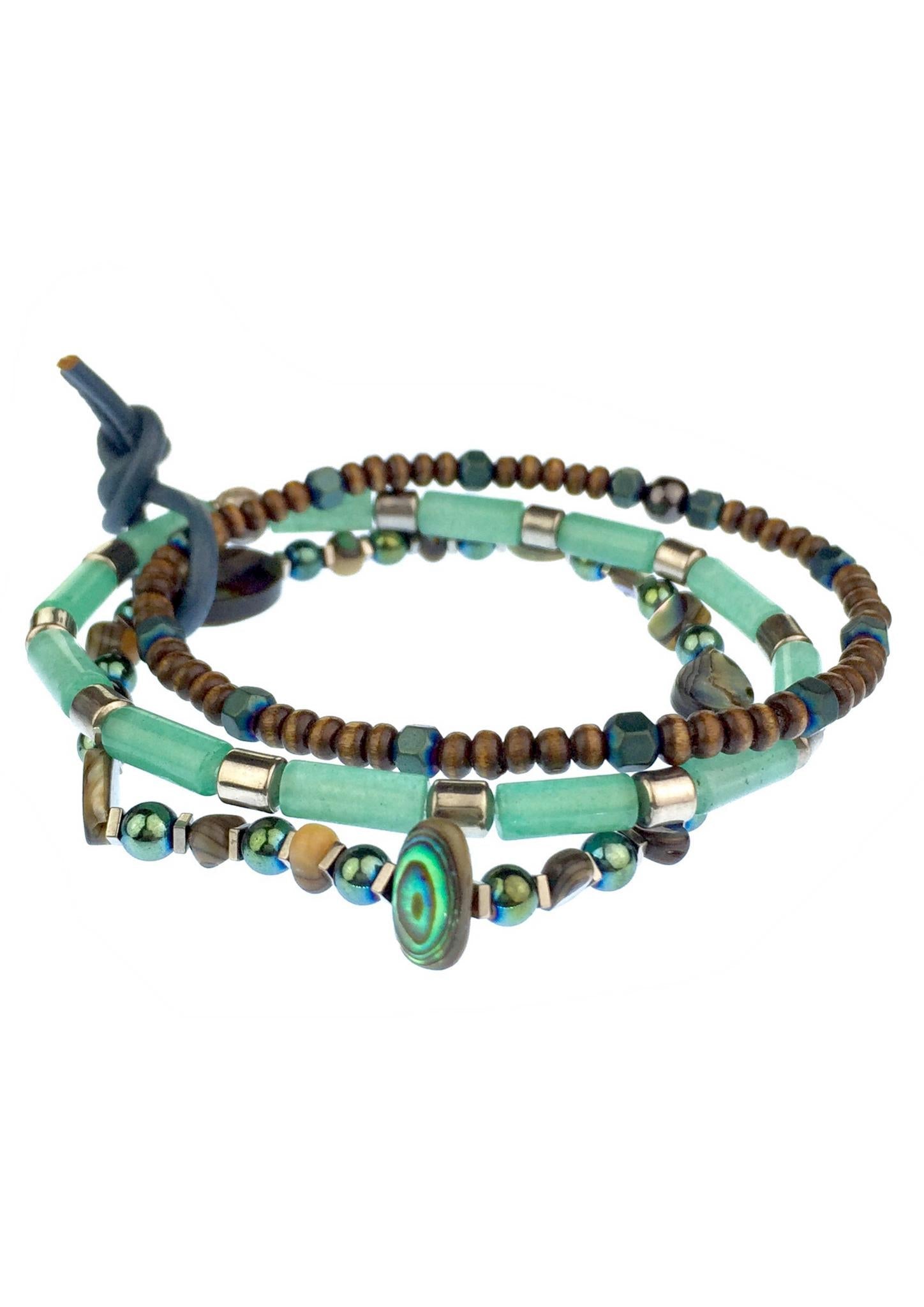 Emerald City Bracelet Set-Bracelets-JAREDJAMIN Jewelry Online-Green-JARED JAMIN