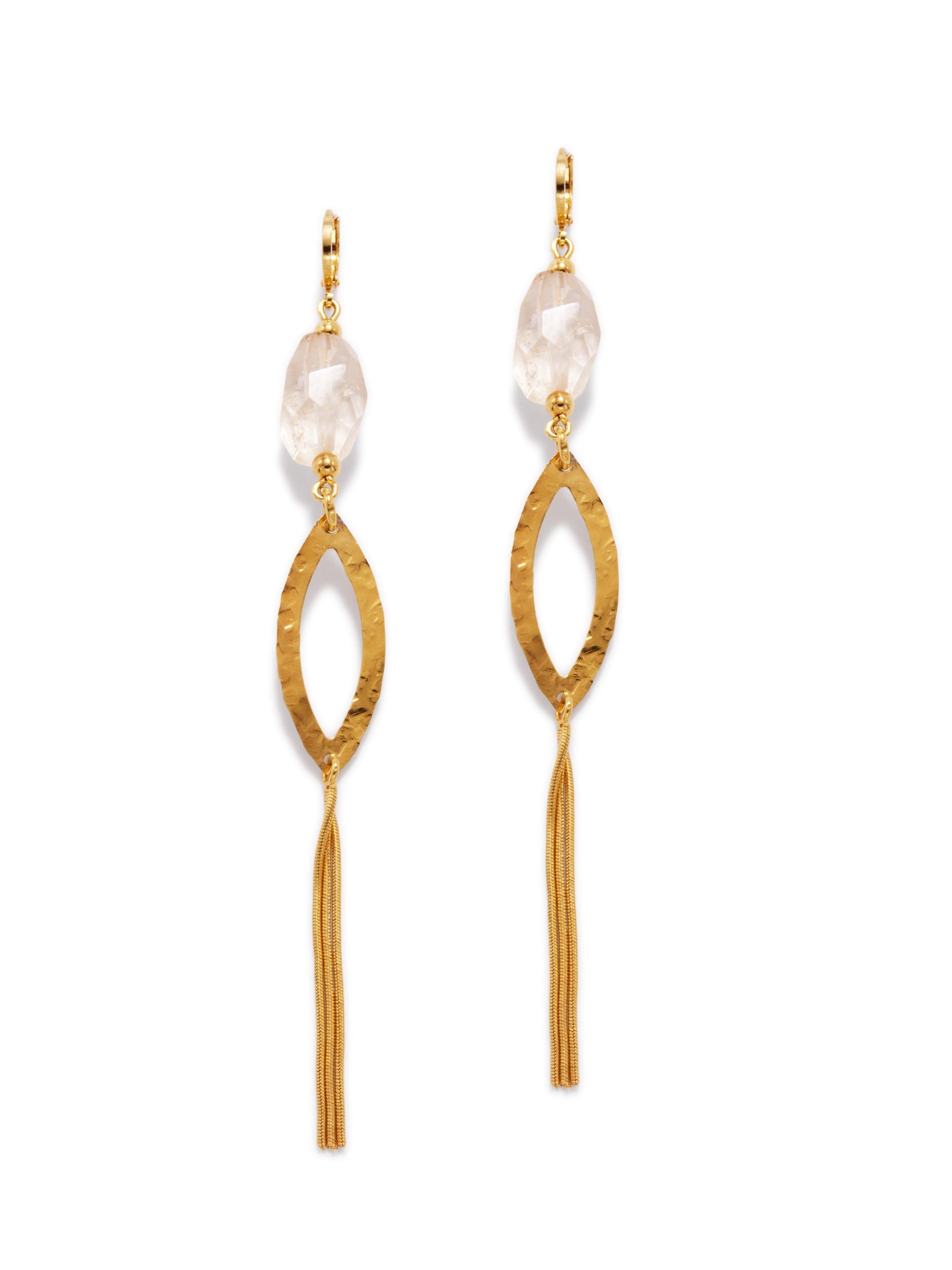 Eyelet Citrine Dangle Earrings-Earrings-JAREDJAMIN Jewelry Online-JARED JAMIN