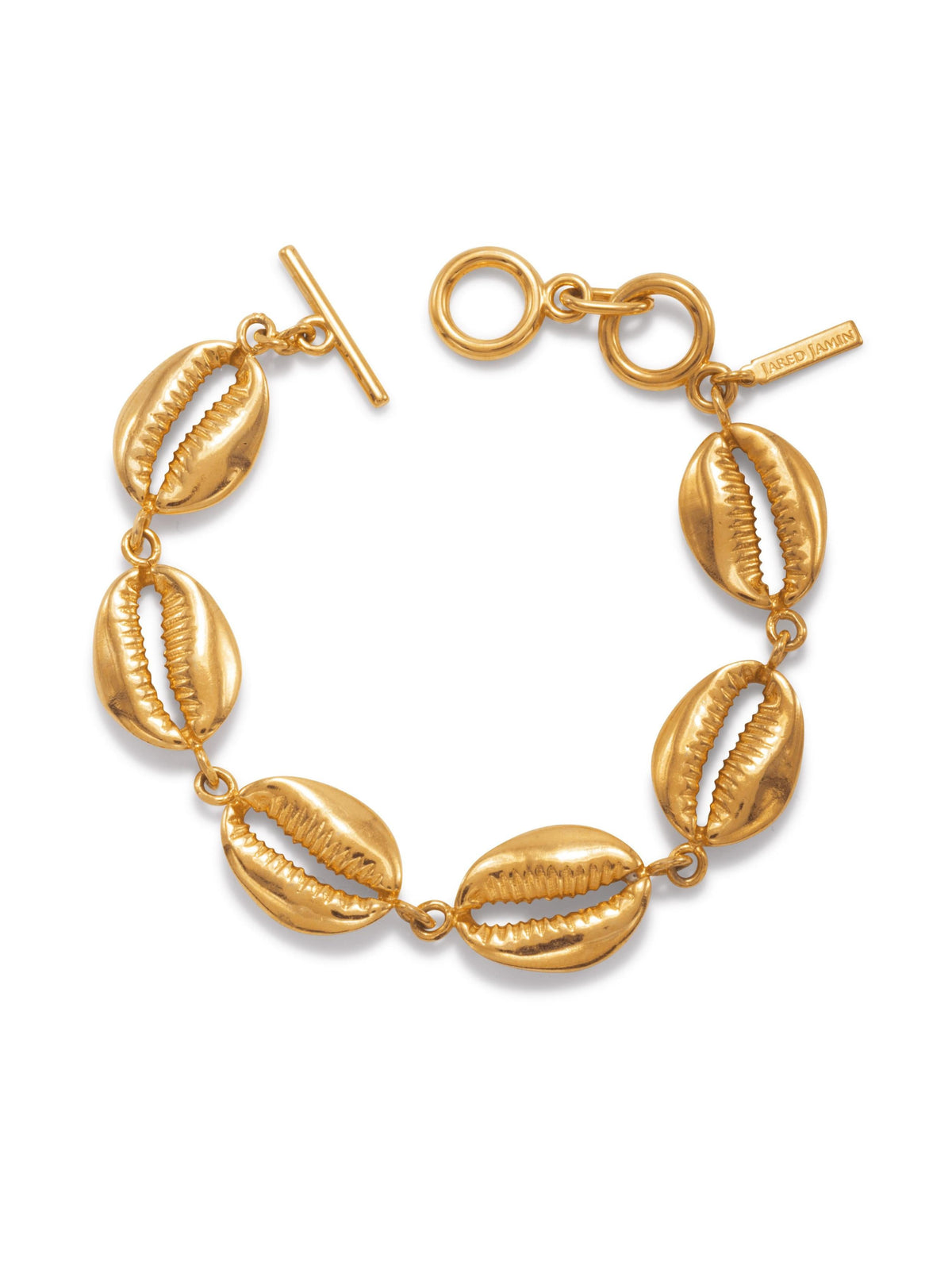 Gold Bel Mare Cowrie Seashell Bracelet-Bracelets-JAREDJAMIN Jewelry Online-JARED JAMIN