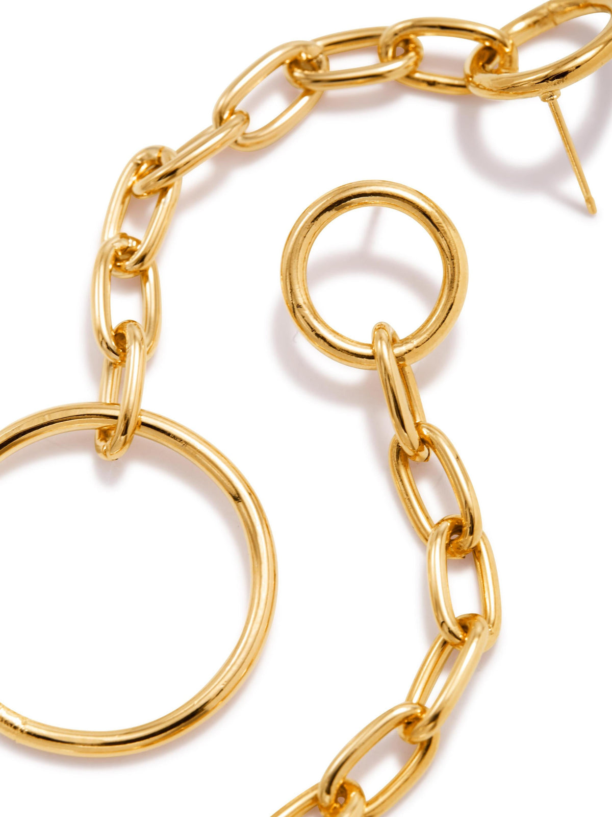 Gold Chain Reaction Drop Earrings-Earrings-JAREDJAMIN Jewelry Online-JARED JAMIN