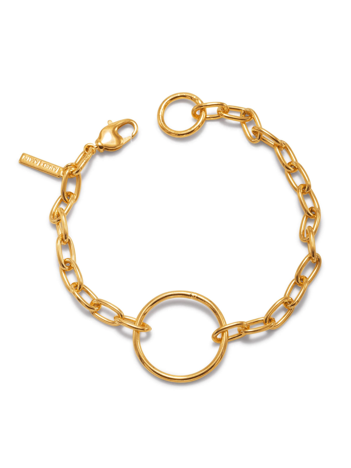 Gold Chain Reaction Ellipse Bracelet-Bracelets-JAREDJAMIN Jewelry Online-JAREDJAMIN - Fashion Jewelry &amp; Accessories