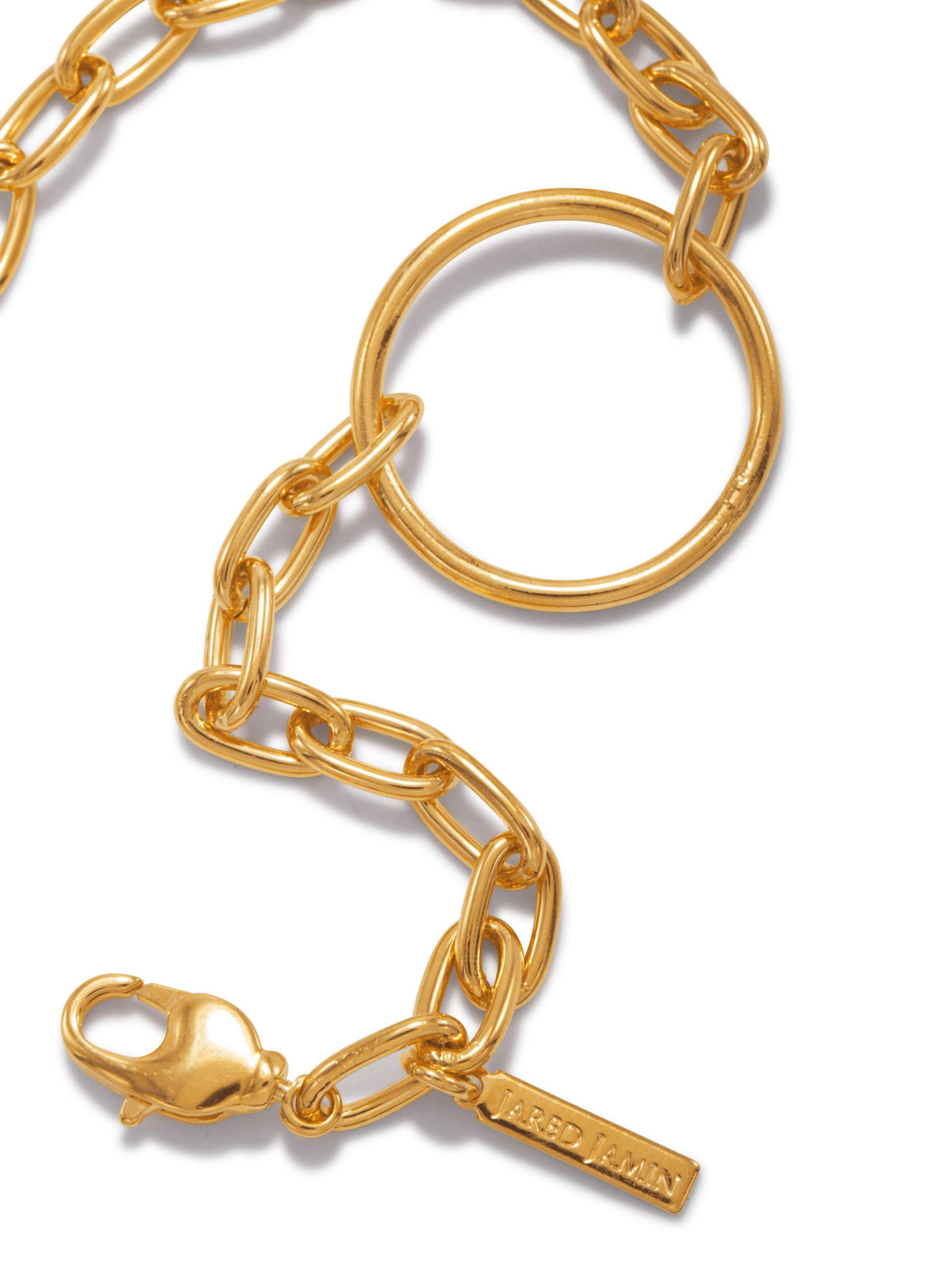 Gold Chain Reaction Ellipse Bracelet-Bracelets-JAREDJAMIN Jewelry Online-JAREDJAMIN - Fashion Jewelry &amp; Accessories