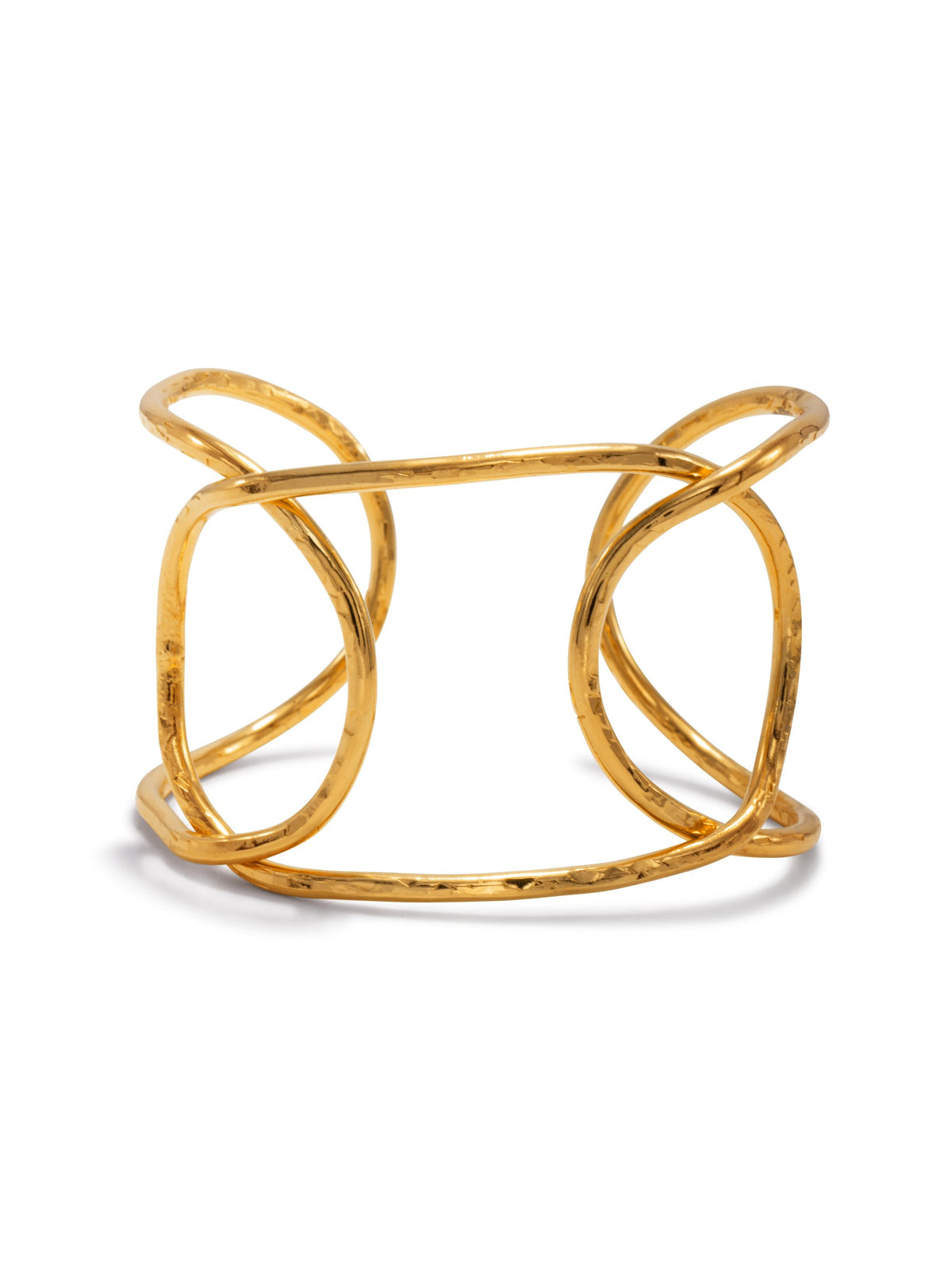 Gold Pretzel Cuff Bracelet-Bracelets-JAREDJAMIN Jewelry Online-JAREDJAMIN - Fashion Jewelry &amp; Accessories