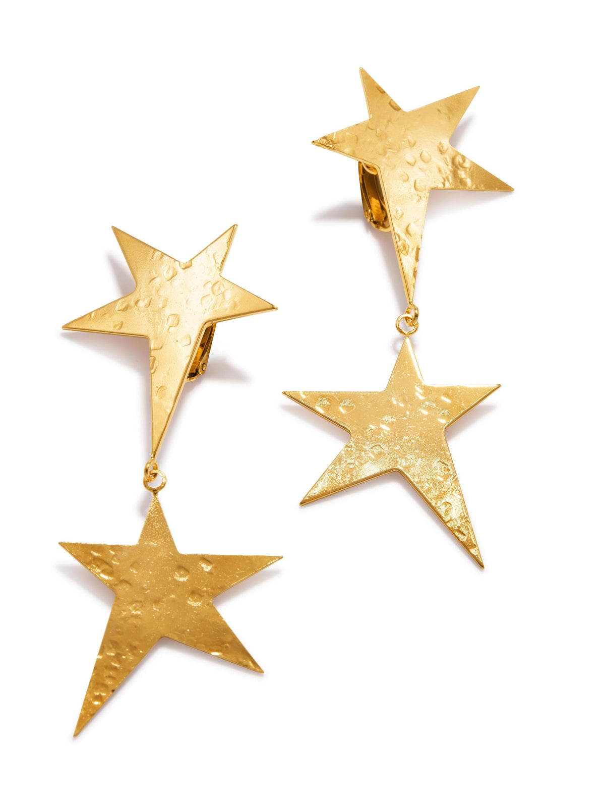 Gold Shooting Star Dangle Post Earrings-Earrings-JAREDJAMIN Jewelry Online-JAREDJAMIN - Fashion Jewelry &amp; Accessories