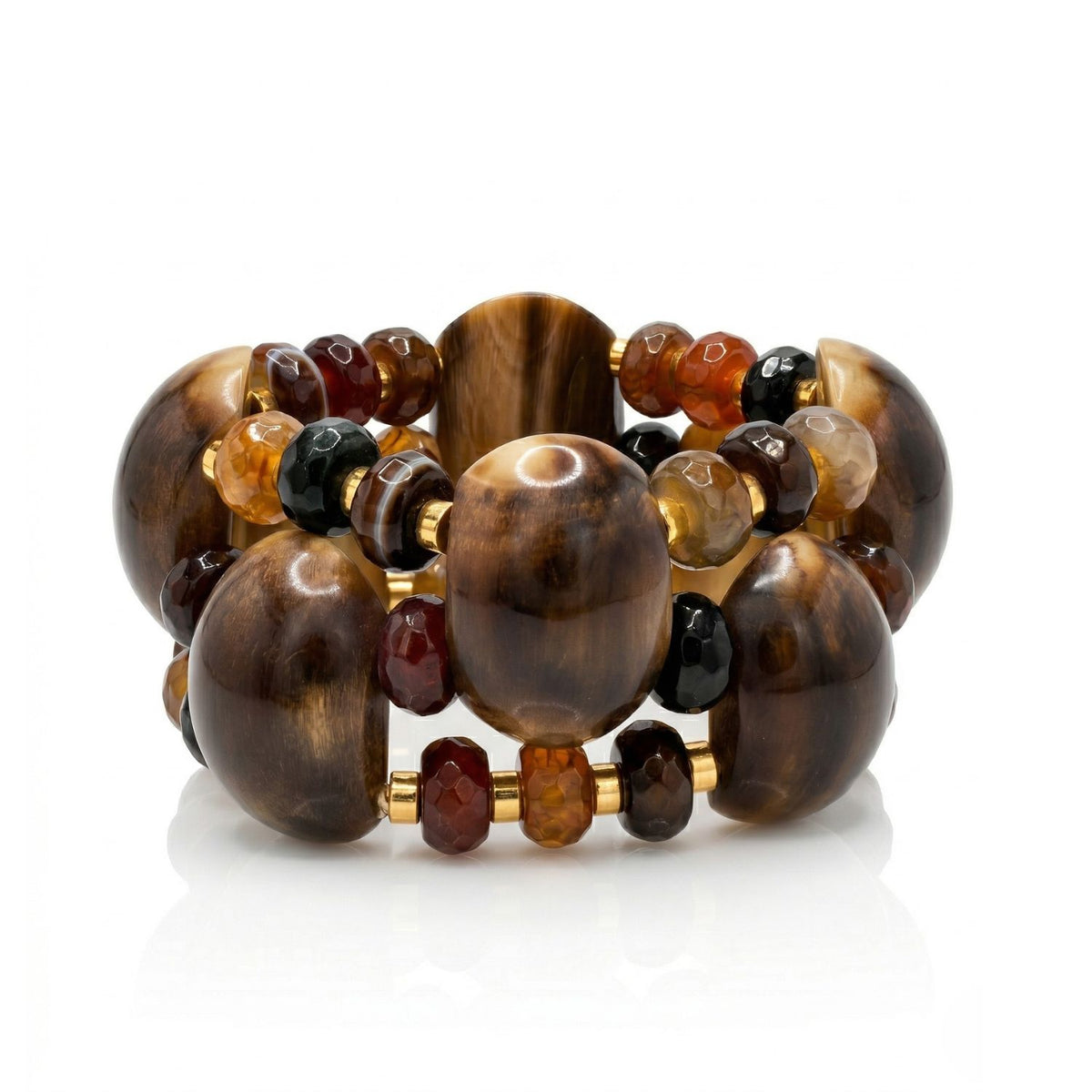 Gaia Horn and Agate Bracelet