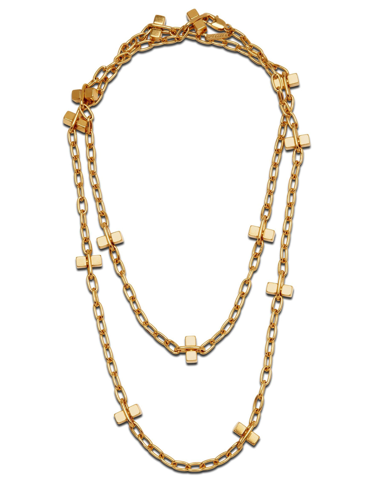 Gold Blockbuster Lite Long Necklace-Necklaces-JAREDJAMIN Jewelry Online-JAREDJAMIN