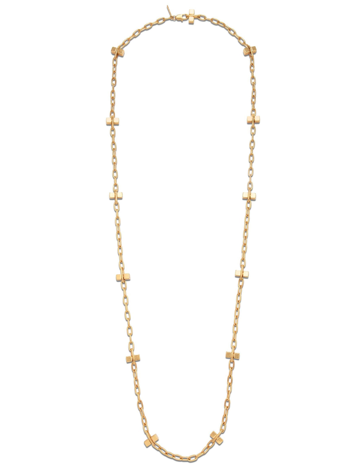 Gold Blockbuster Lite Long Necklace-Necklaces-JAREDJAMIN Jewelry Online-JAREDJAMIN