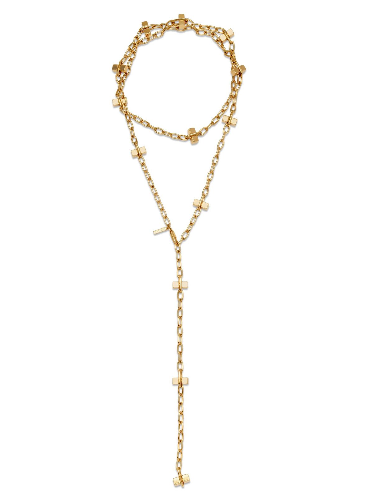 Gold Blockbuster Lite Long Necklace-Necklaces-JAREDJAMIN Jewelry Online-JAREDJAMIN