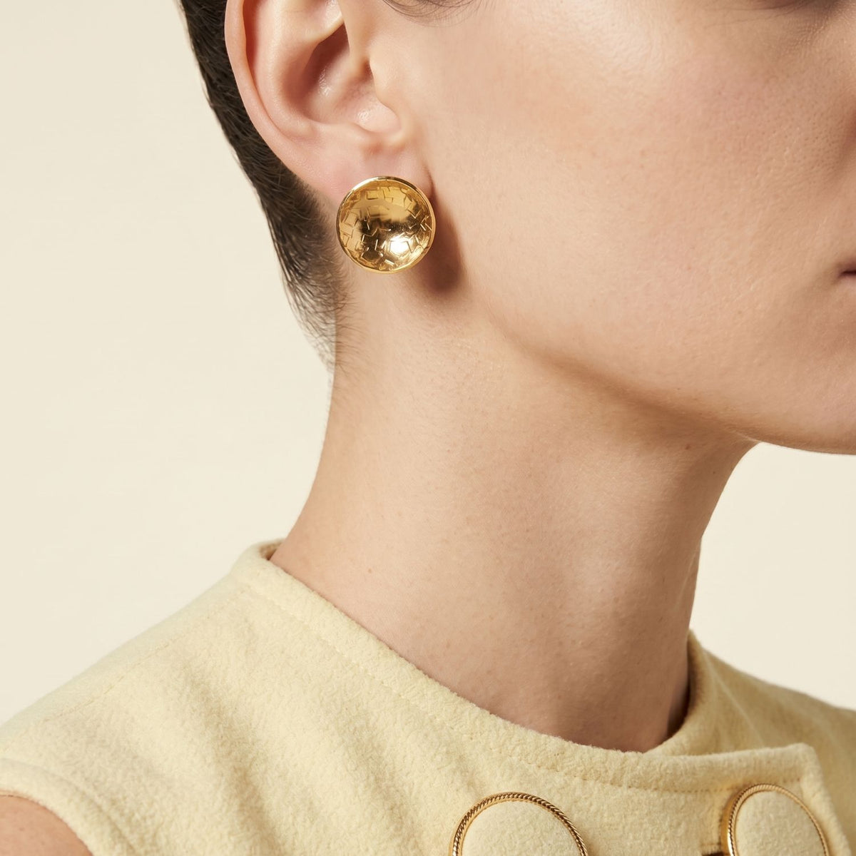 Buttercup Textured Stud Post Earrings