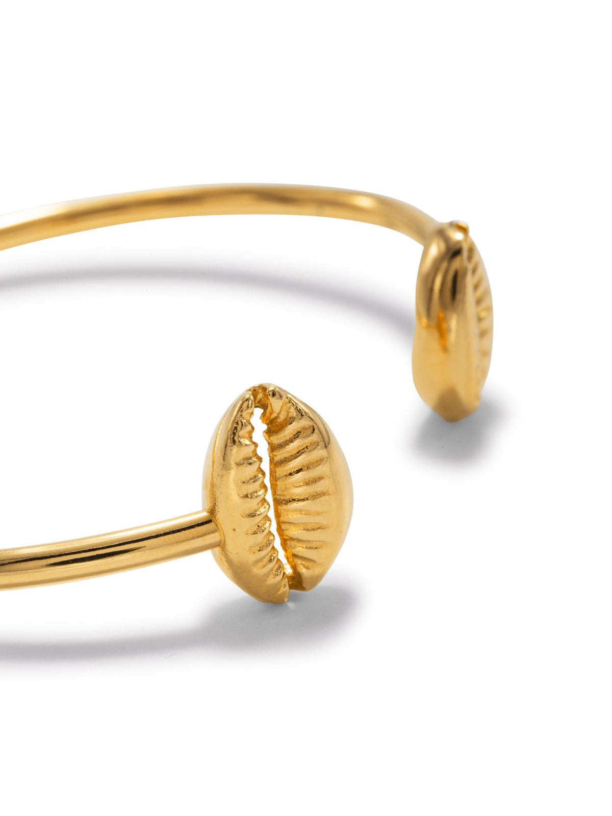 Gold Cowrie Shell Cuff Bracelet-Bracelets-JAREDJAMIN Jewelry Online-JAREDJAMIN - Fashion Jewelry &amp; Accessories