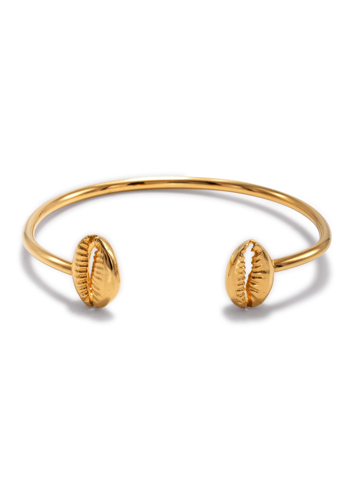 Gold Cowrie Shell Cuff Bracelet-Bracelets-JAREDJAMIN Jewelry Online-JAREDJAMIN - Fashion Jewelry &amp; Accessories