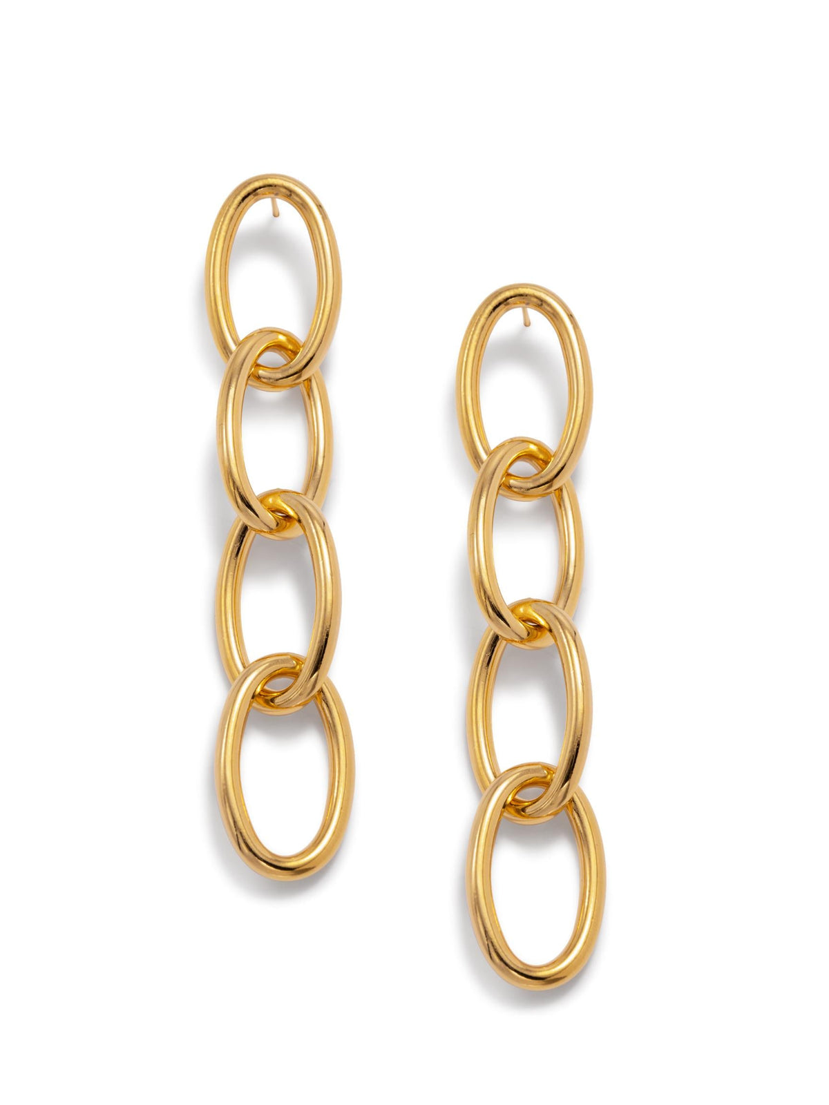 Gold Everly Drop Chain Earrings-Earrings-JAREDJAMIN Jewelry Online-JAREDJAMIN - Fashion Jewelry &amp; Accessories