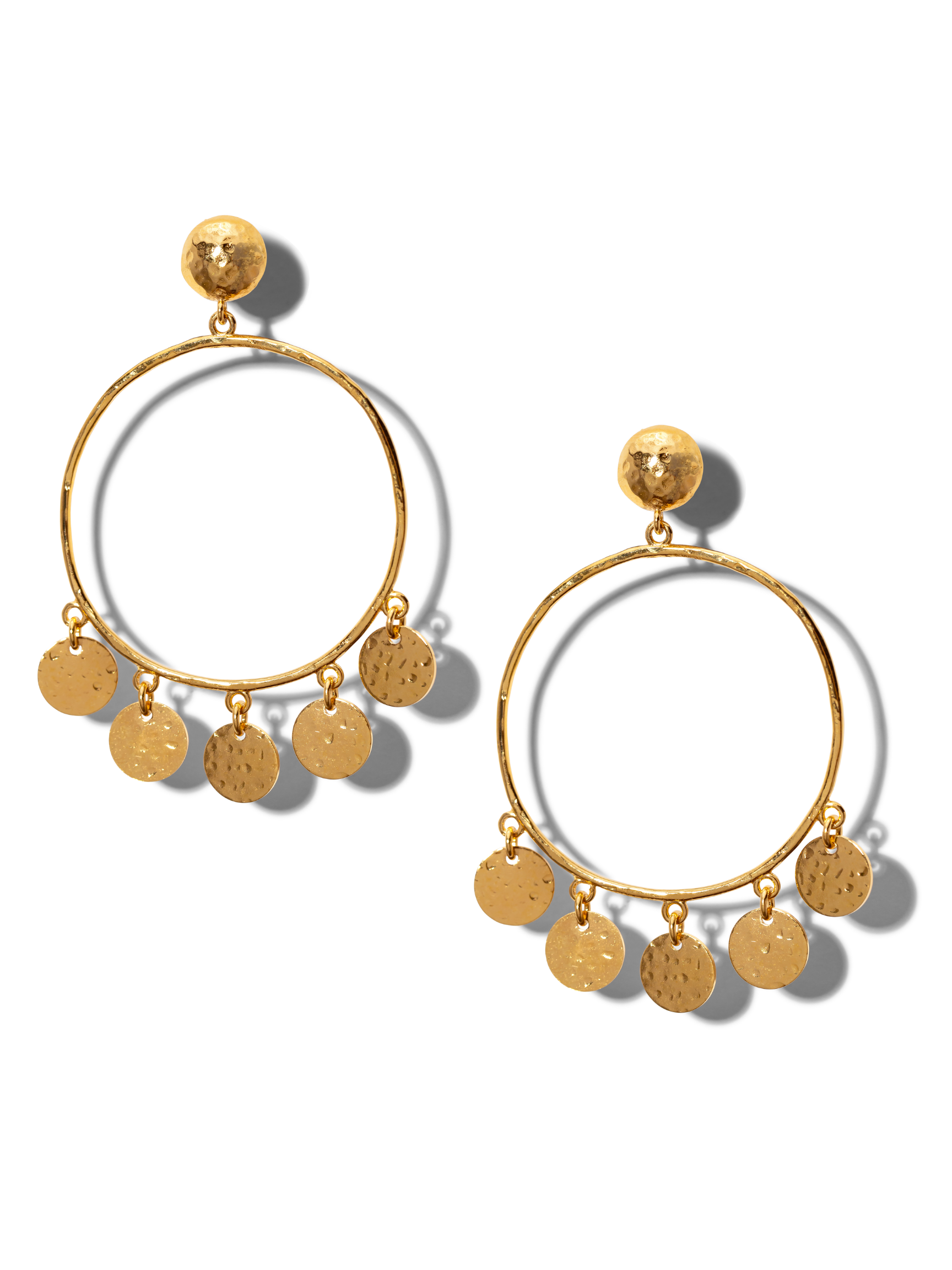 Gold Fortuna Chandelier Earrings-Earrings-JAREDJAMIN Jewelry Online-JAREDJAMIN - Fashion Jewelry & Accessories