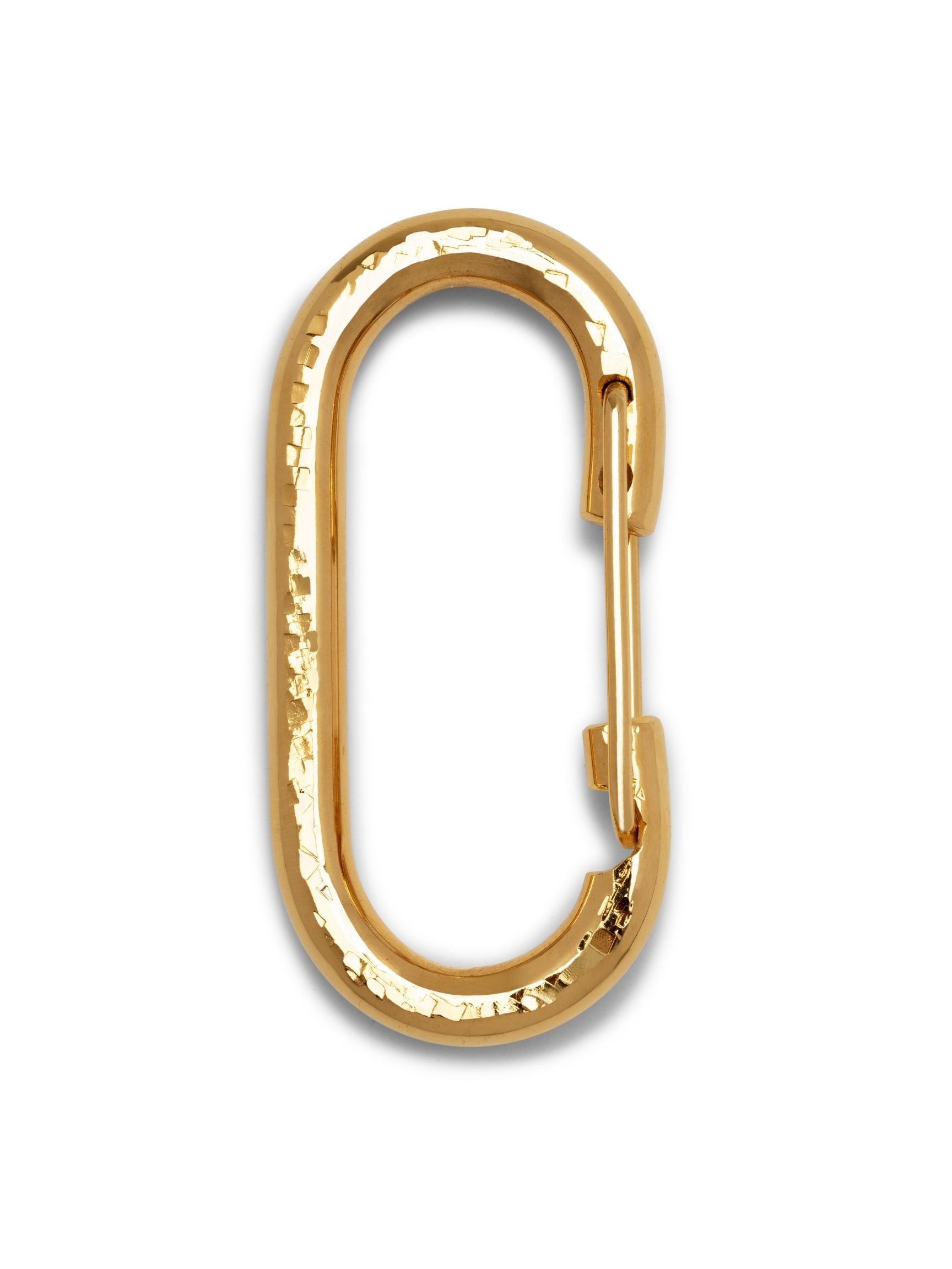 Gold Large Oval Carabiner Clicker Clasp-Pendant Charms-JAREDJAMIN Jewelry Online-JAREDJAMIN