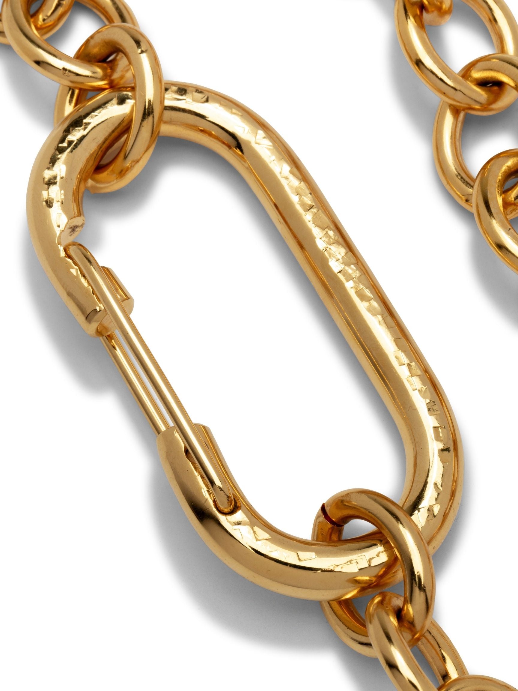 Gold Large Oval Carabiner Clicker Clasp-Pendant Charms-JAREDJAMIN Jewelry Online-JAREDJAMIN