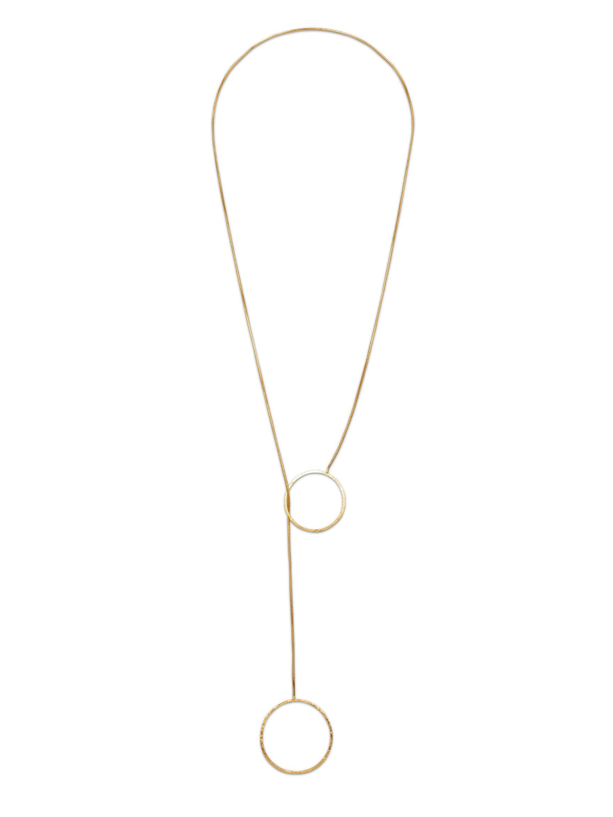 Gold Lindy Y-Necklace-Necklaces-JAREDJAMIN Jewelry Online-JAREDJAMIN