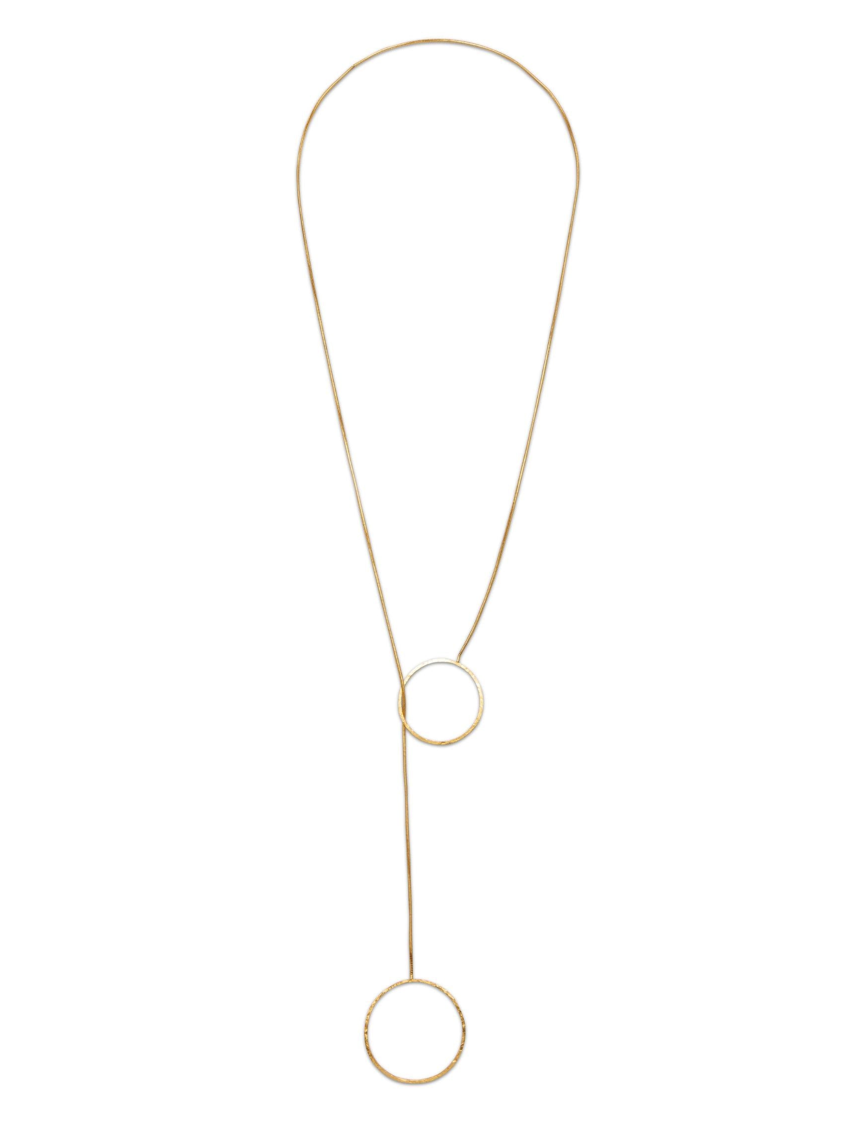 Gold Lindy Y-Necklace-Necklaces-JAREDJAMIN Jewelry Online-JAREDJAMIN