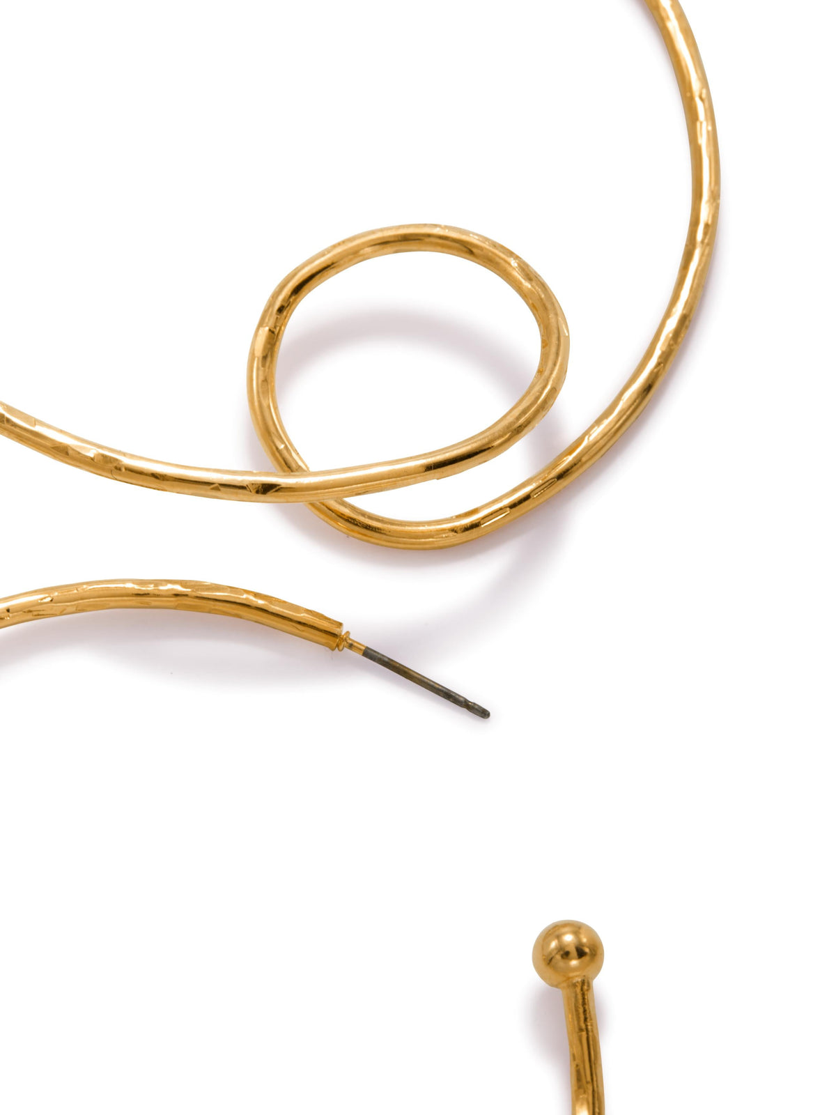 Gold Loop-De-Loop Hoop Earrings-Earrings-JAREDJAMIN Jewelry Online-JARED JAMIN