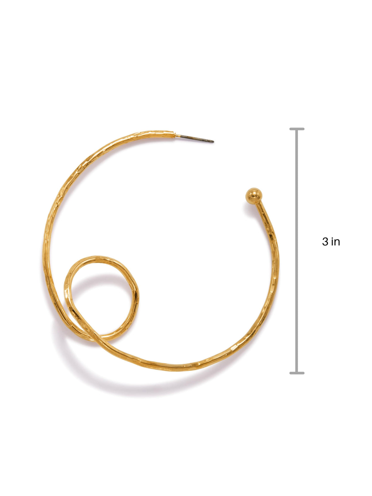 Gold Loop-De-Loop Hoop Earrings-Earrings-JAREDJAMIN Jewelry Online-JARED JAMIN