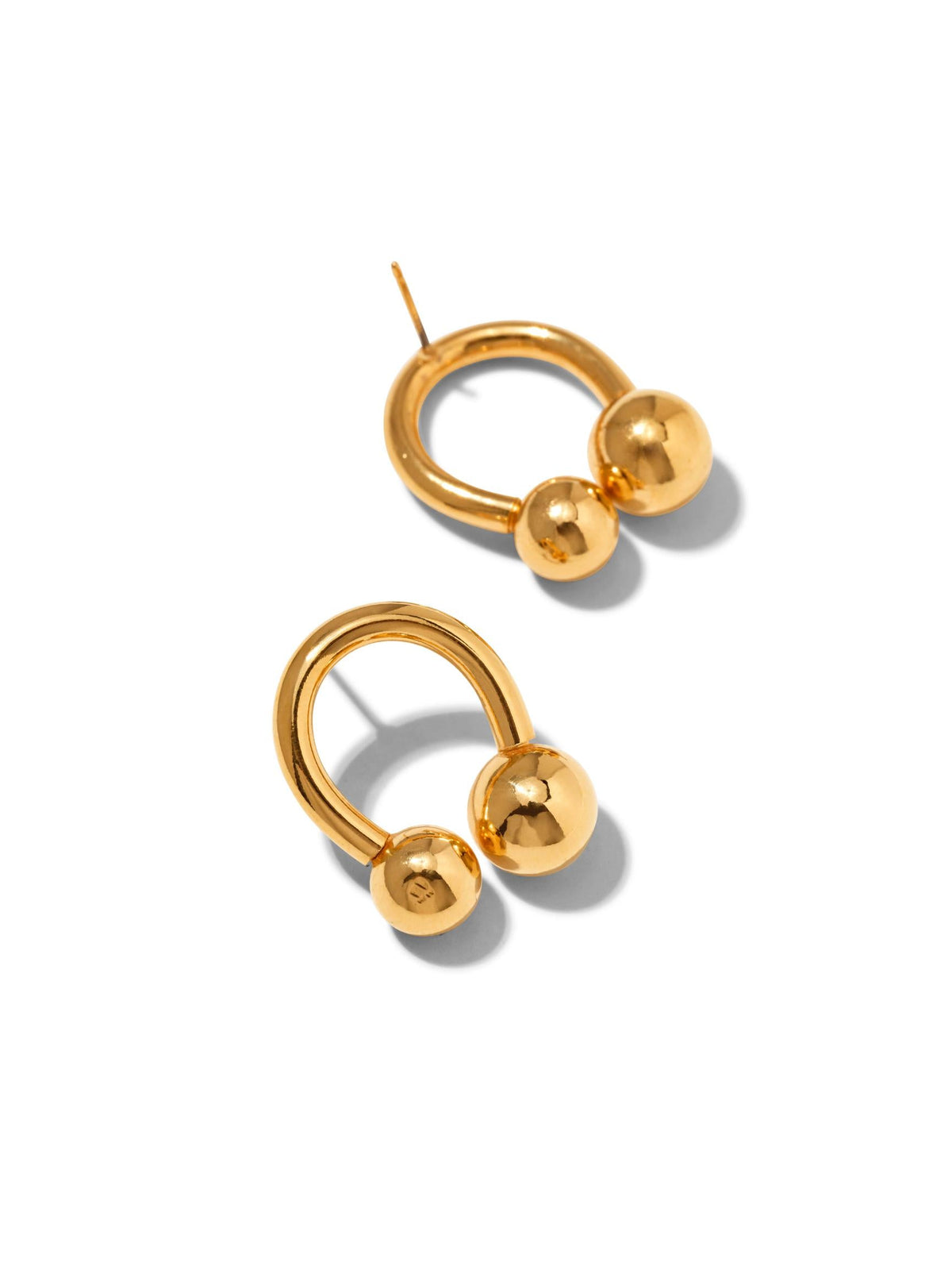 Gold Lucky Orbita Post Earrings-Earrings-JAREDJAMIN Jewelry Online-JAREDJAMIN