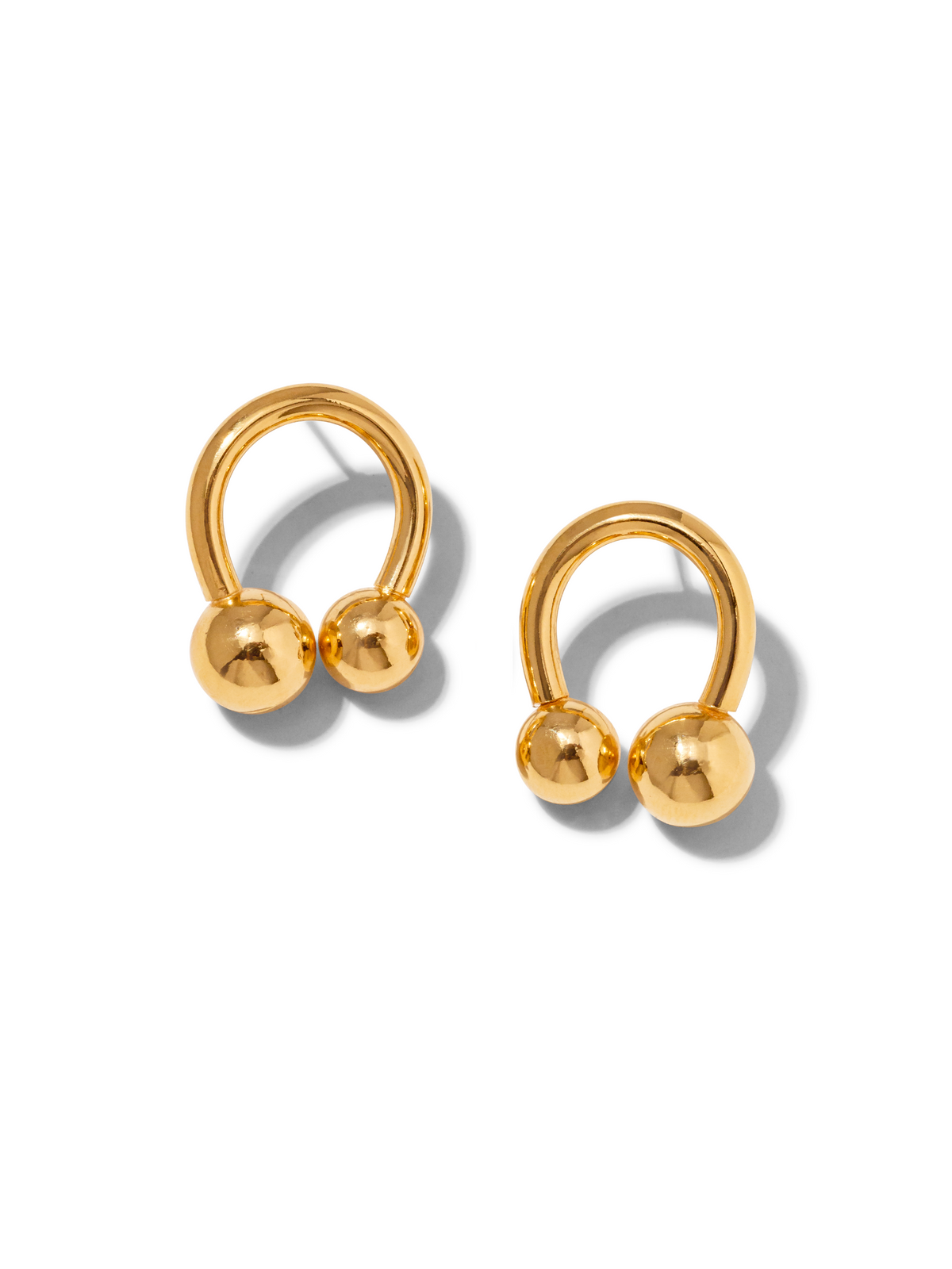 Gold Lucky Orbita Post Earrings-Earrings-JAREDJAMIN Jewelry Online-JAREDJAMIN - Fashion Jewelry &amp; Accessories