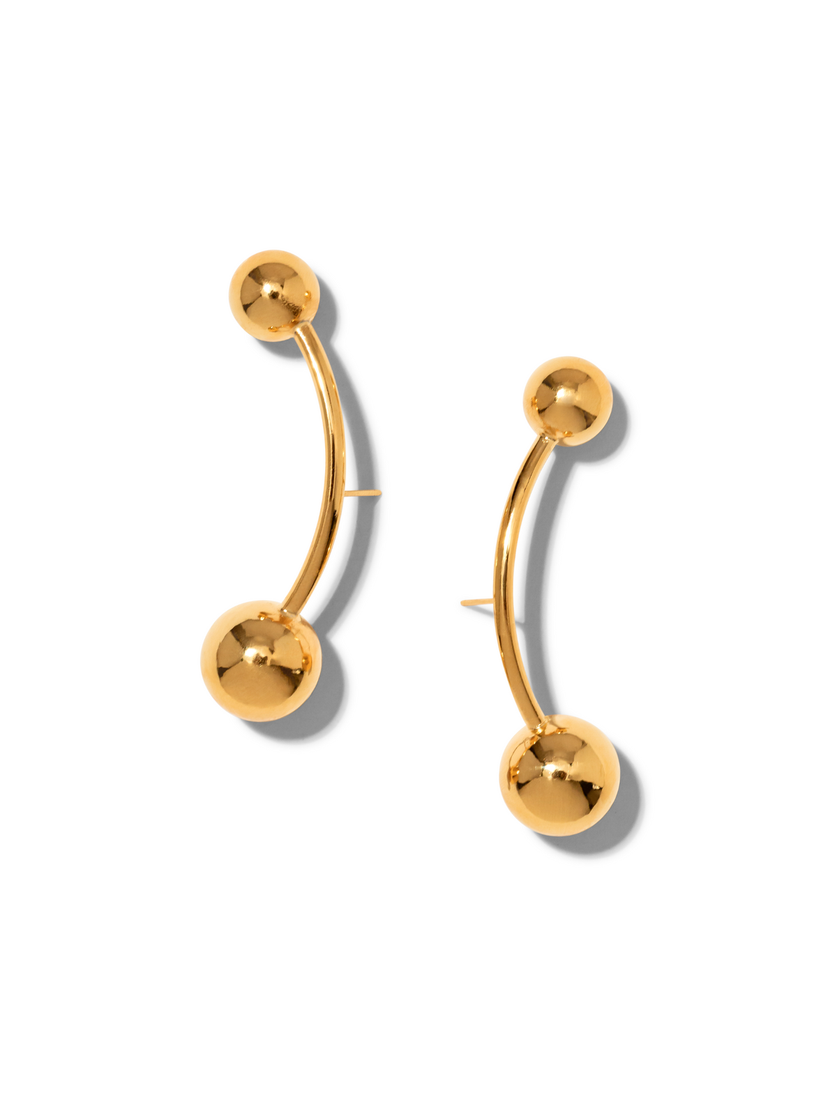 Gold Orbita Nova Post Earrings-Earrings-JAREDJAMIN Jewelry Online-JAREDJAMIN - Fashion Jewelry &amp; Accessories