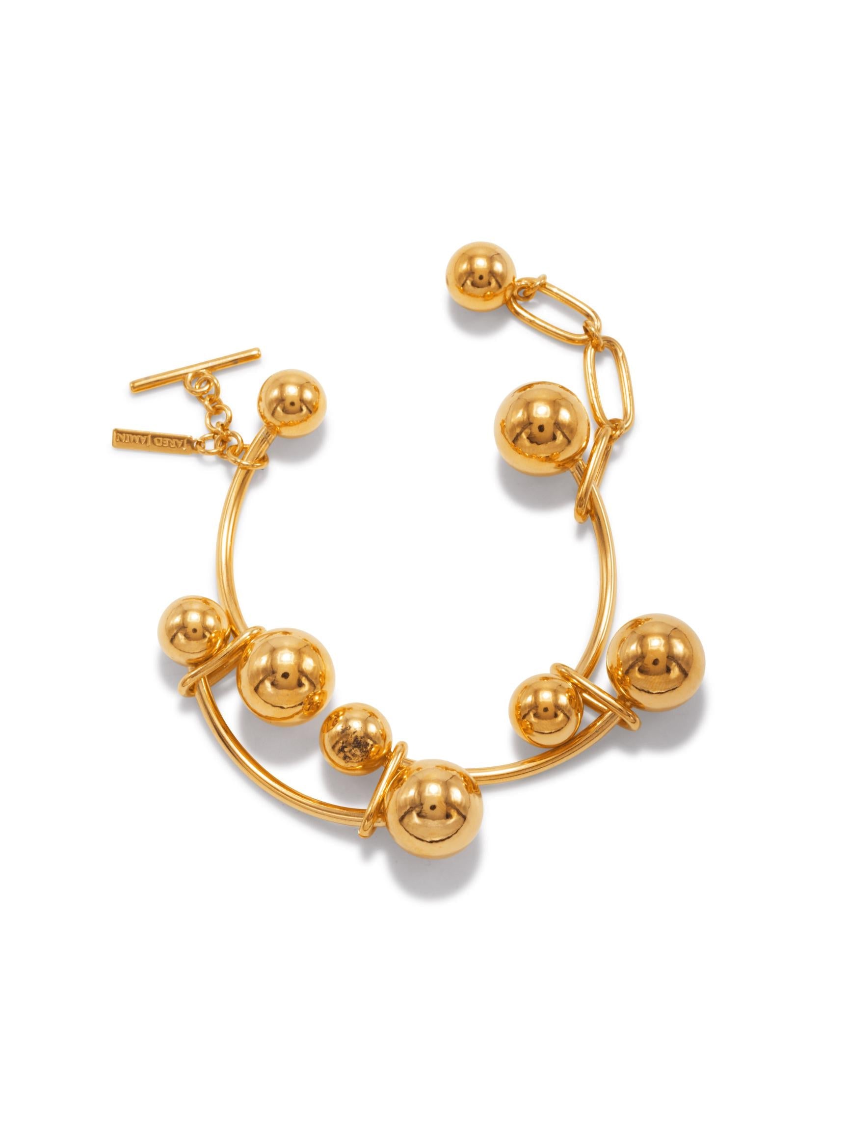 Gold Orbita Nova Link Bracelet-Bracelets-JAREDJAMIN Jewelry Online-JAREDJAMIN