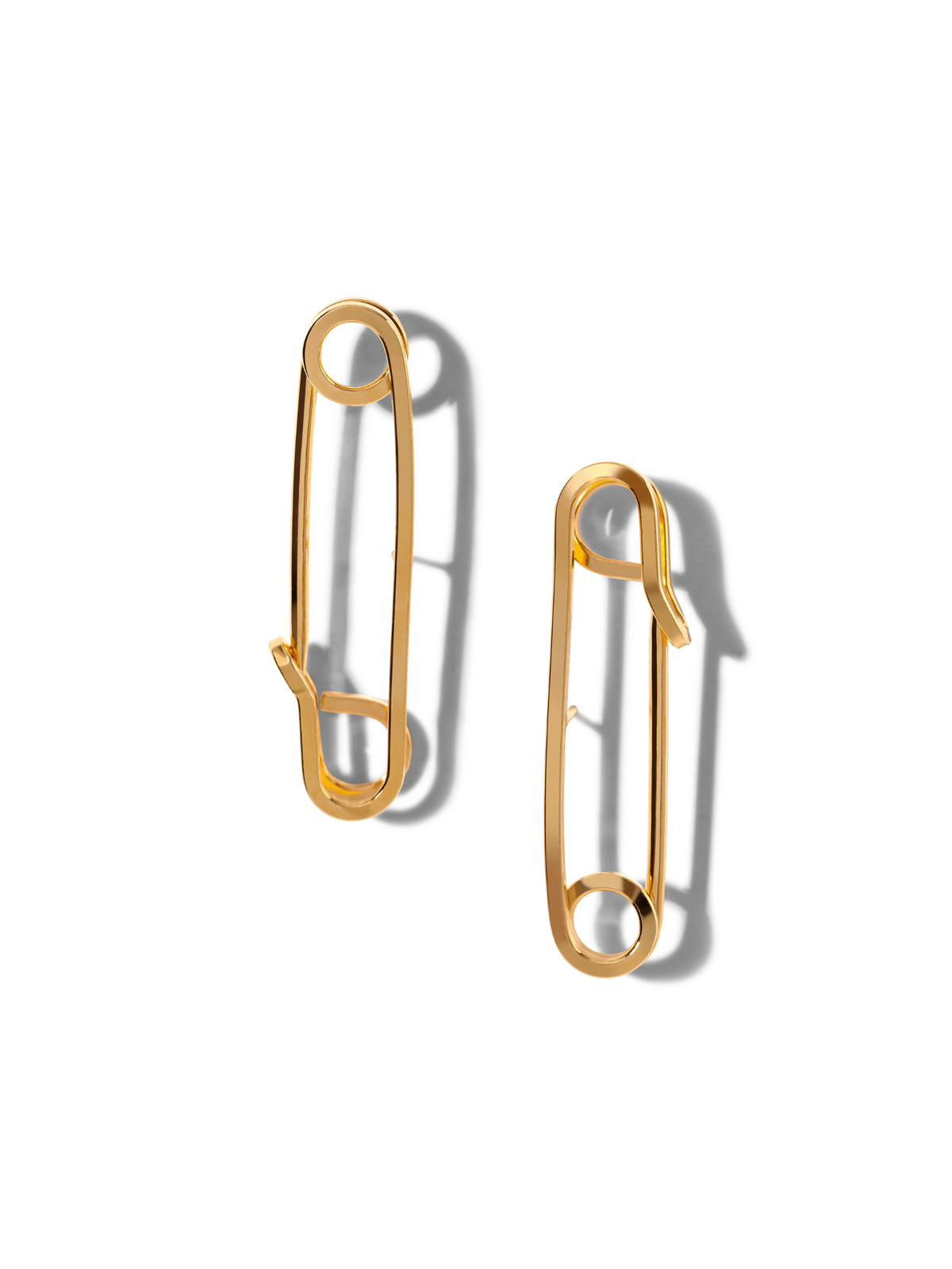 Gold Safety First Earrings-Earrings-JAREDJAMIN Jewelry Online-JAREDJAMIN - Fashion Jewelry &amp; Accessories