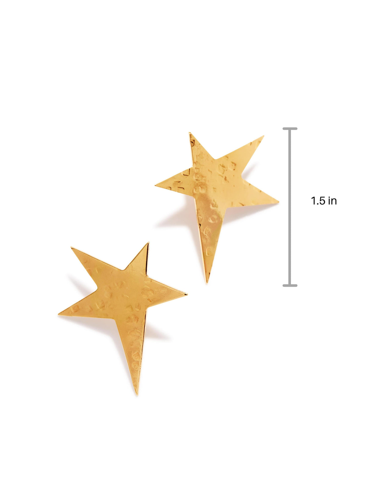 Gold Shooting Star Clip-on Earrings-Earrings-JAREDJAMIN Jewelry Online-JAREDJAMIN - Fashion Jewelry &amp; Accessories