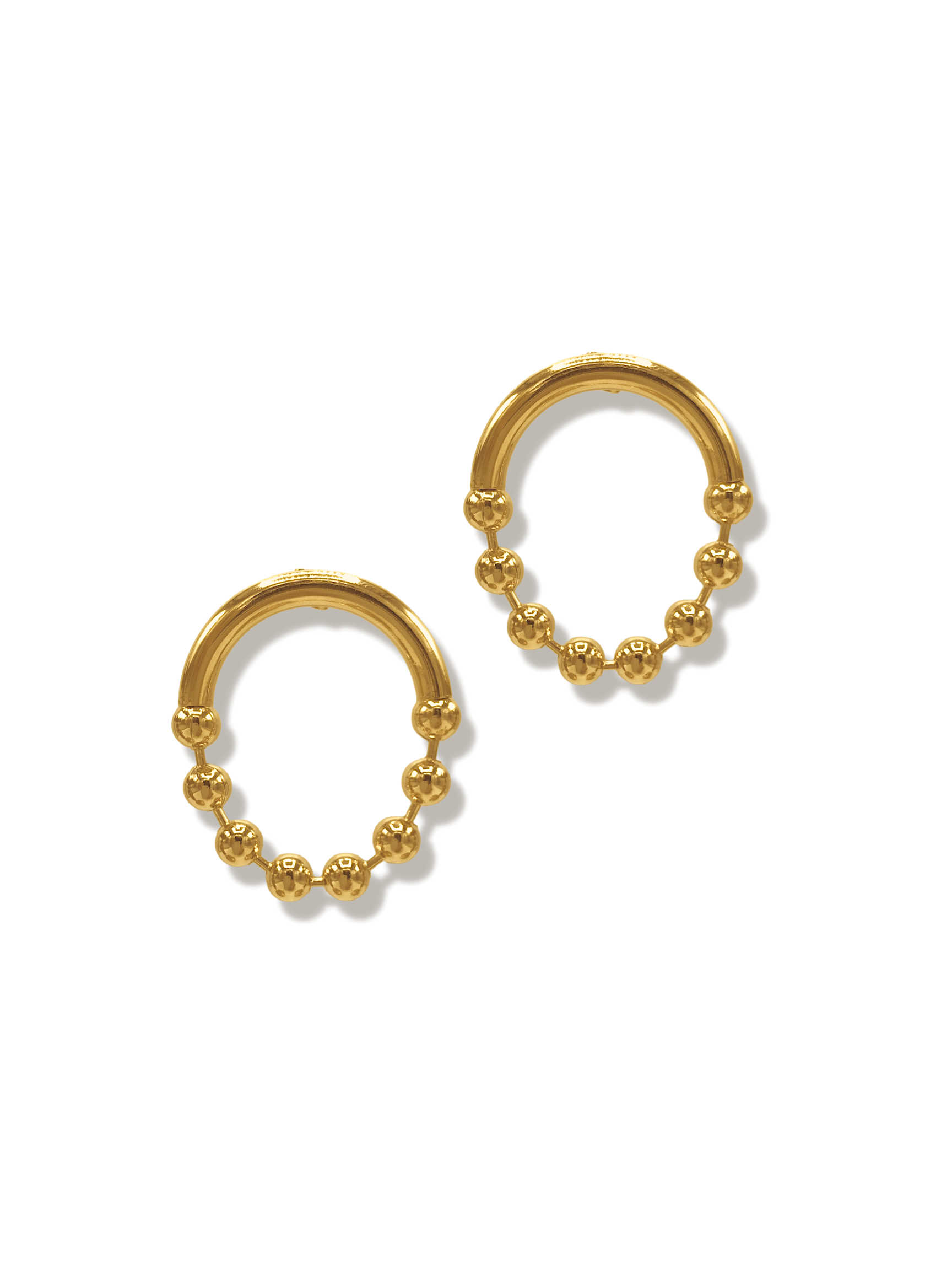 Gold Small Orbita Amari Earrings-Earrings-JAREDJAMIN Jewelry Online-JAREDJAMIN - Fashion Jewelry & Accessories