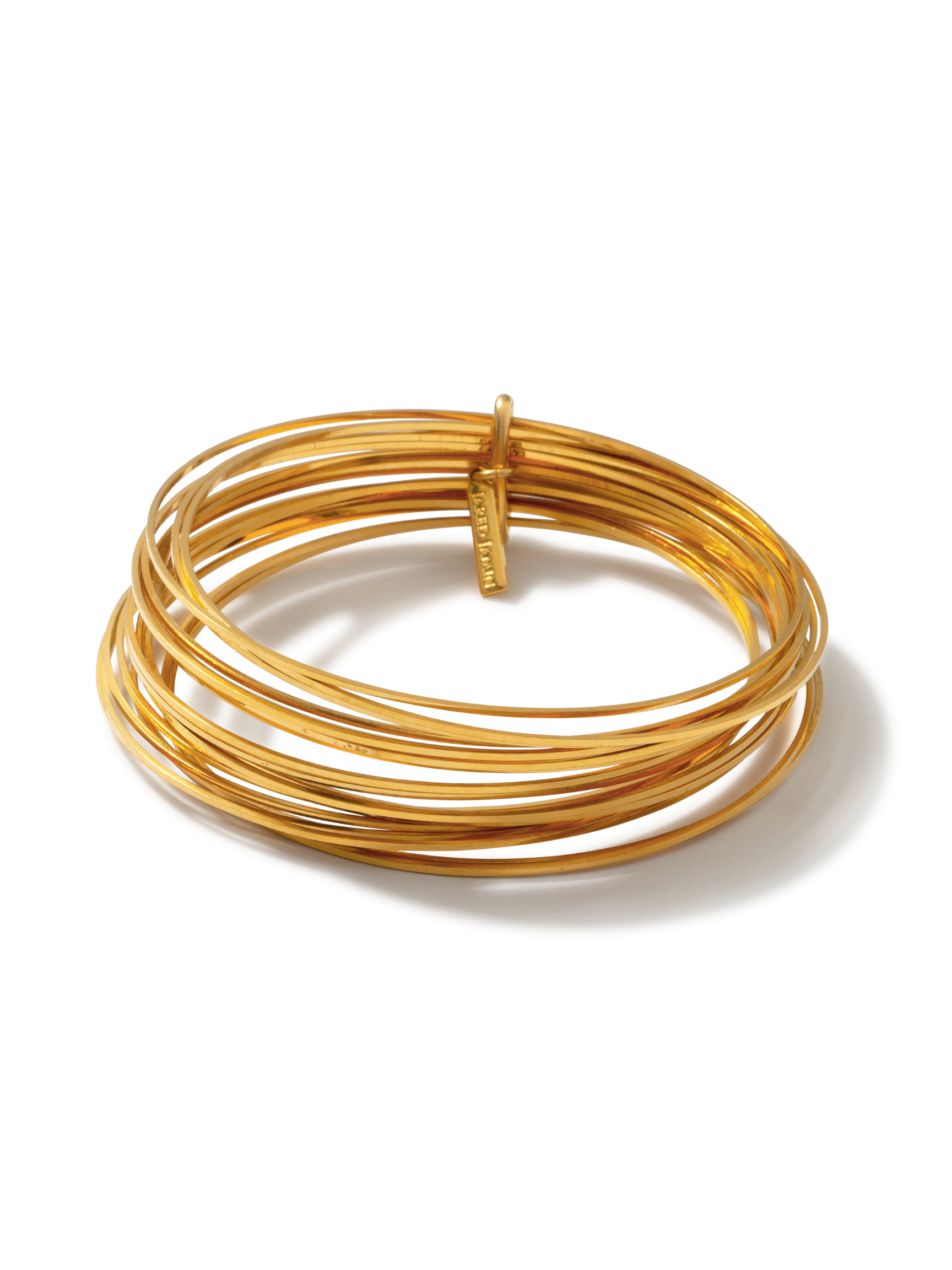 Gold Twenty Something Bangle Stack - JAREDJAMIN