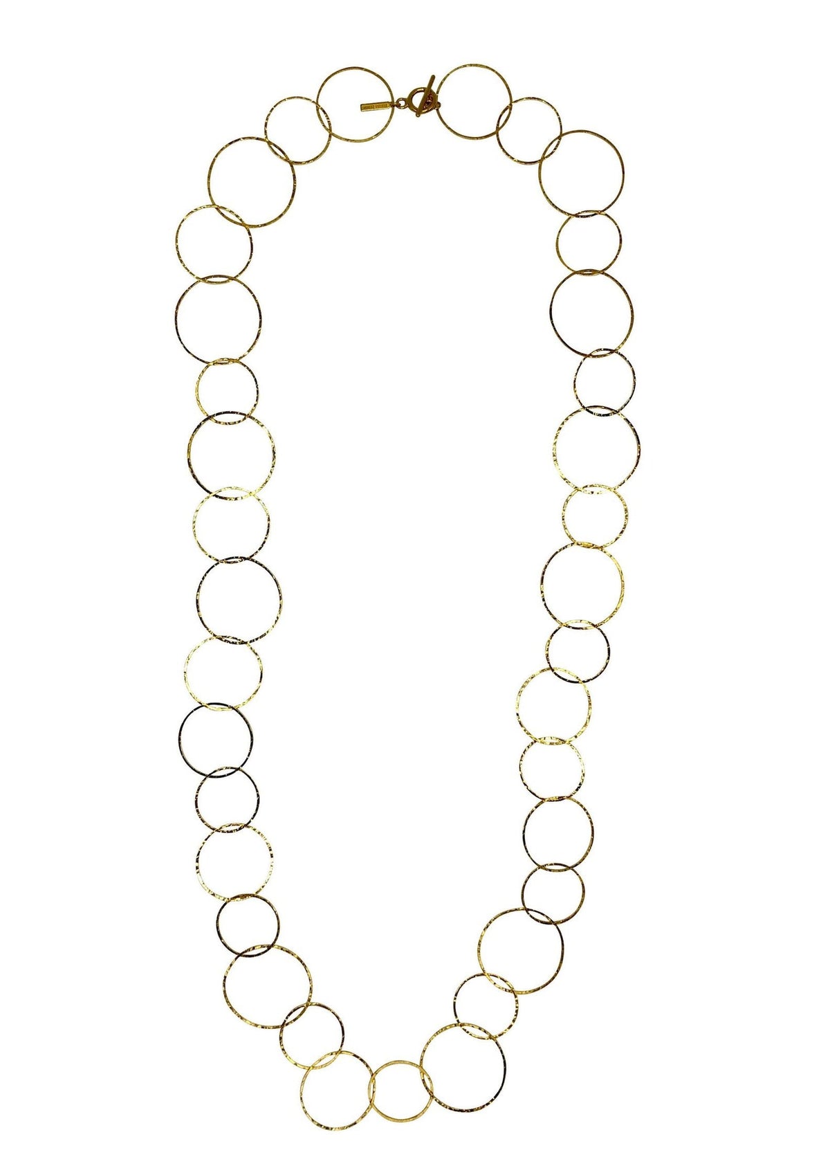 Gold Halo Lindy Links Long Necklace-Necklaces-JAREDJAMIN Jewelry Online-JARED JAMIN