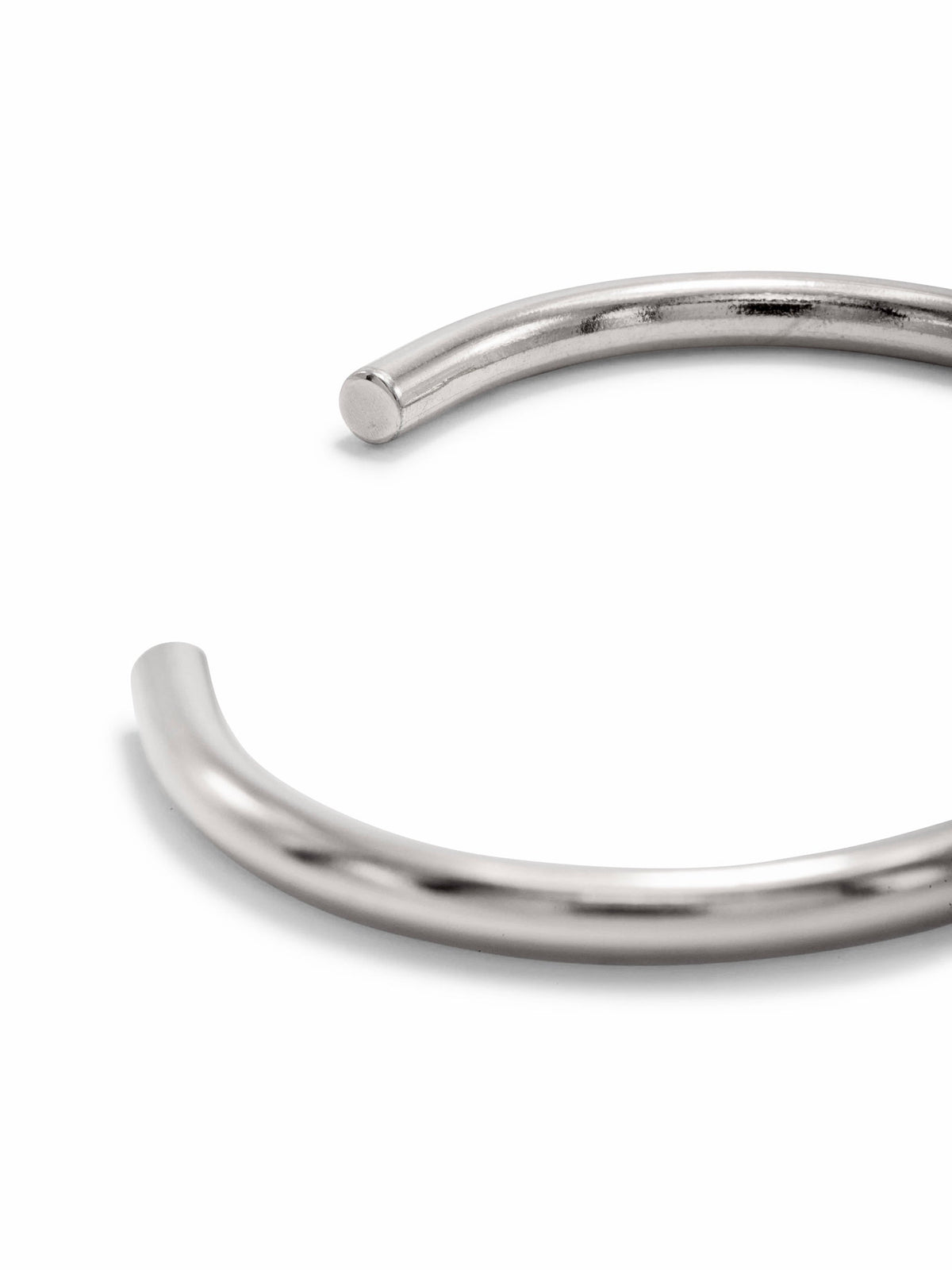 Silver Tubular Cuff-Bracelets-JAREDJAMIN Jewelry Online-JAREDJAMIN