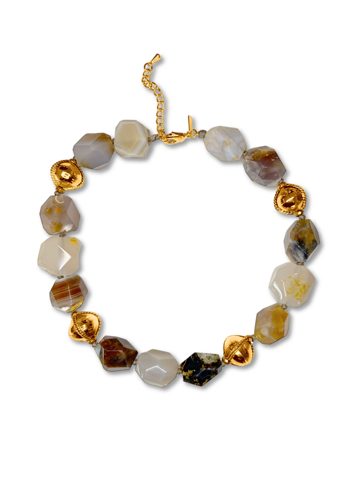 Isolde Agate Necklace-Necklaces-JAREDJAMIN Jewelry Online-JAREDJAMIN - Fashion Jewelry &amp; Accessories