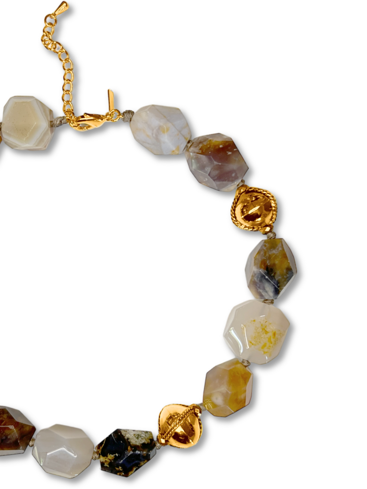 Isolde Agate Necklace-Necklaces-JAREDJAMIN Jewelry Online-JAREDJAMIN - Fashion Jewelry &amp; Accessories